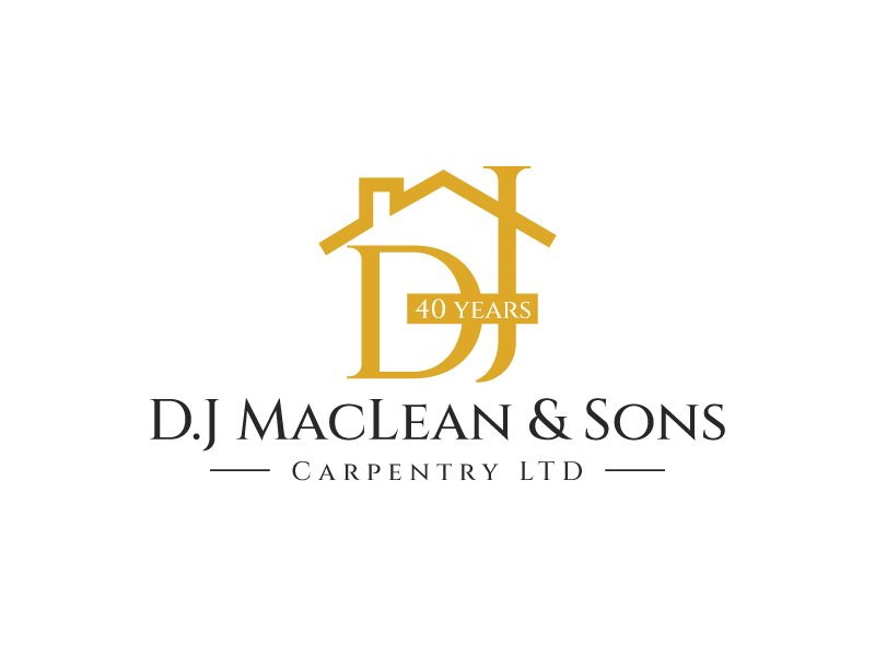 Logo Design by rddesign1992 for D.J MacLean & Sons Carpentry Ltd. | Design #37140498