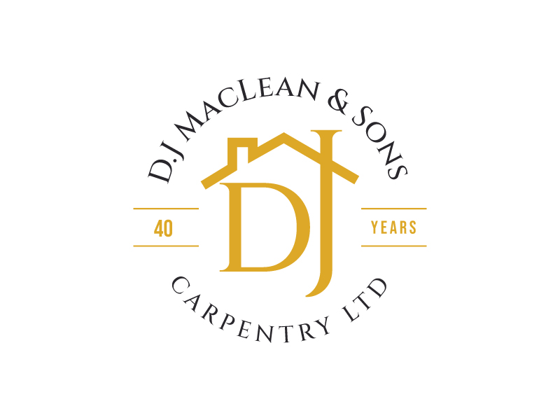 Logo Design by rddesign1992 for D.J MacLean & Sons Carpentry Ltd. | Design #37140499