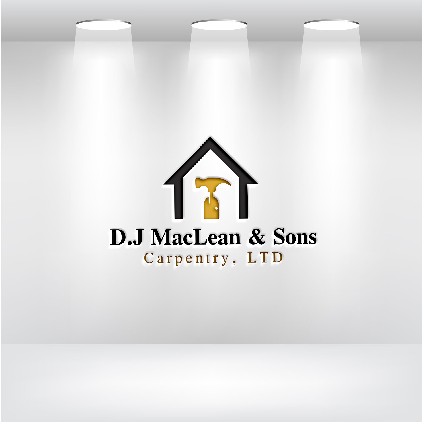 Logo Design by Deziners Zone for D.J MacLean & Sons Carpentry Ltd. | Design #37141389