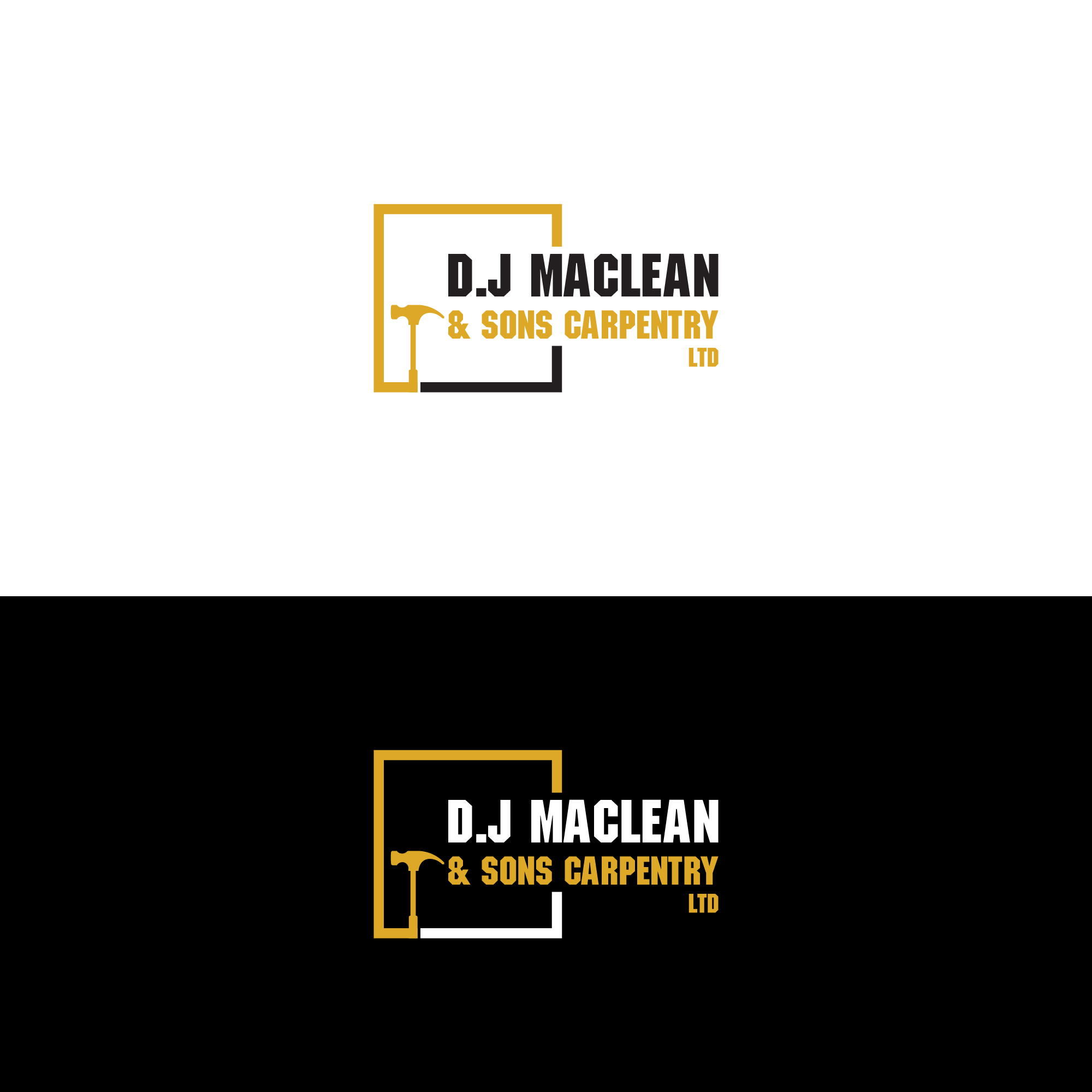 Logo Design by Deziners Zone for D.J MacLean & Sons Carpentry Ltd. | Design #37141390