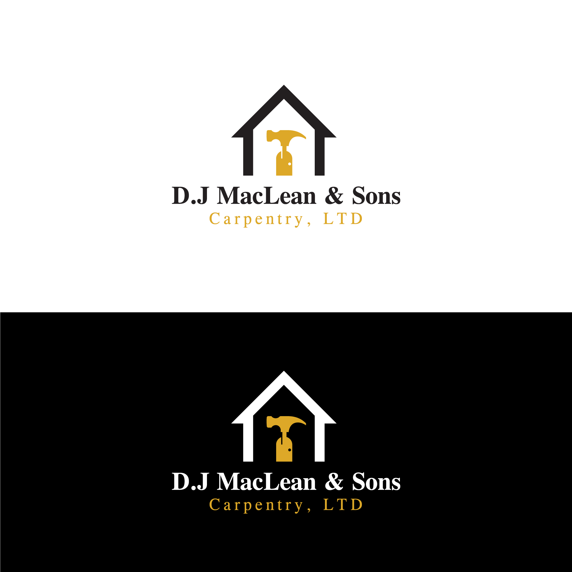 Logo Design by Deziners Zone for D.J MacLean & Sons Carpentry Ltd. | Design #37141392
