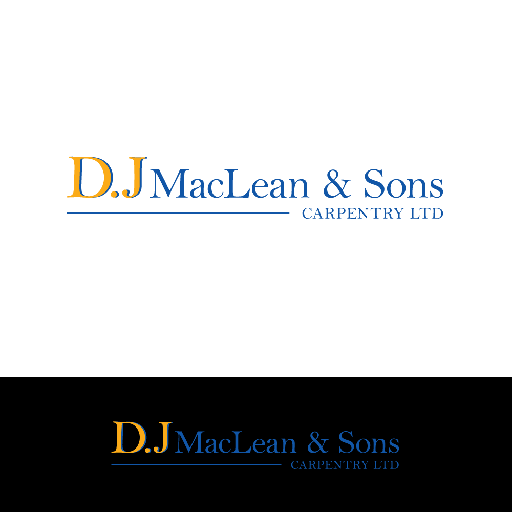Logo Design by H4R5Z for D.J MacLean & Sons Carpentry Ltd. | Design #37139382