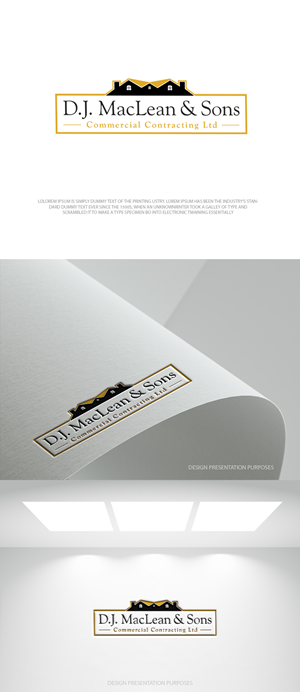 Logo Design by zebronicgraphic for D.J MacLean & Sons Carpentry Ltd. | Design: #37141175