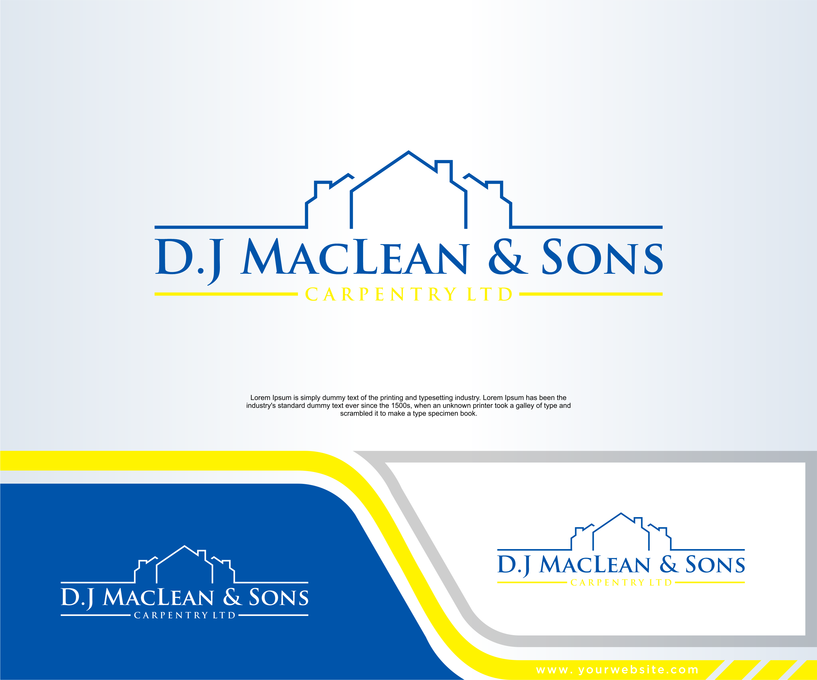 Logo Design by dobleh_creative for D.J MacLean & Sons Carpentry Ltd. | Design #37141232