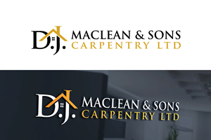 Logo Design by UMBRA Designs for D.J MacLean & Sons Carpentry Ltd. | Design: #37139500