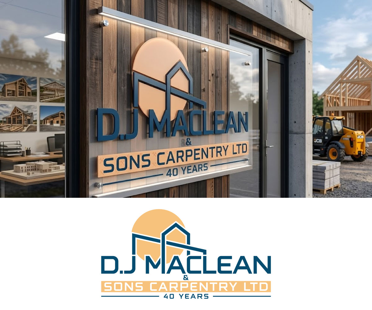 Logo Design by Ansh Design for D.J MacLean & Sons Carpentry Ltd. | Design #37141034
