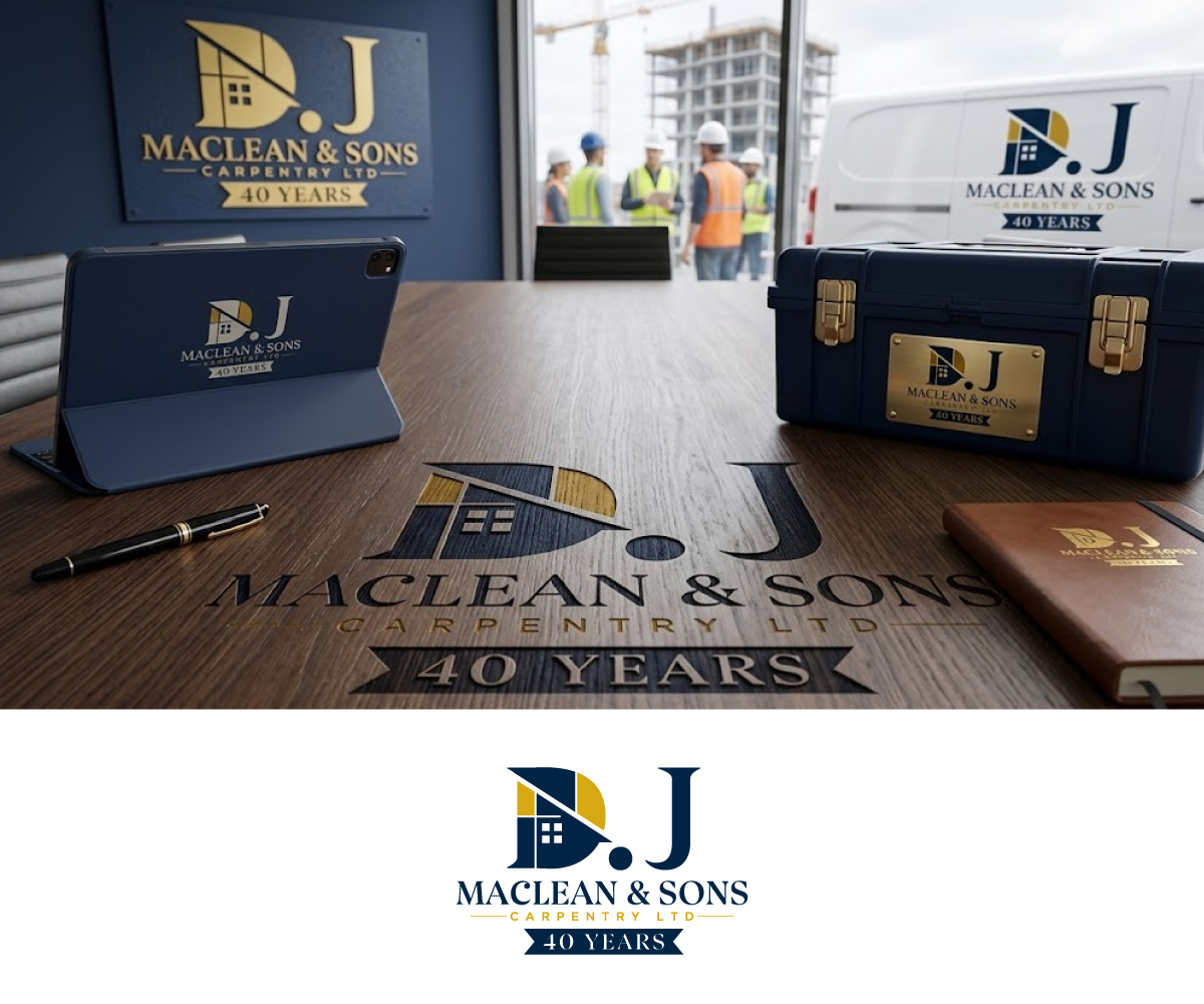 Logo Design by Ansh Design for D.J MacLean & Sons Carpentry Ltd. | Design #37141218