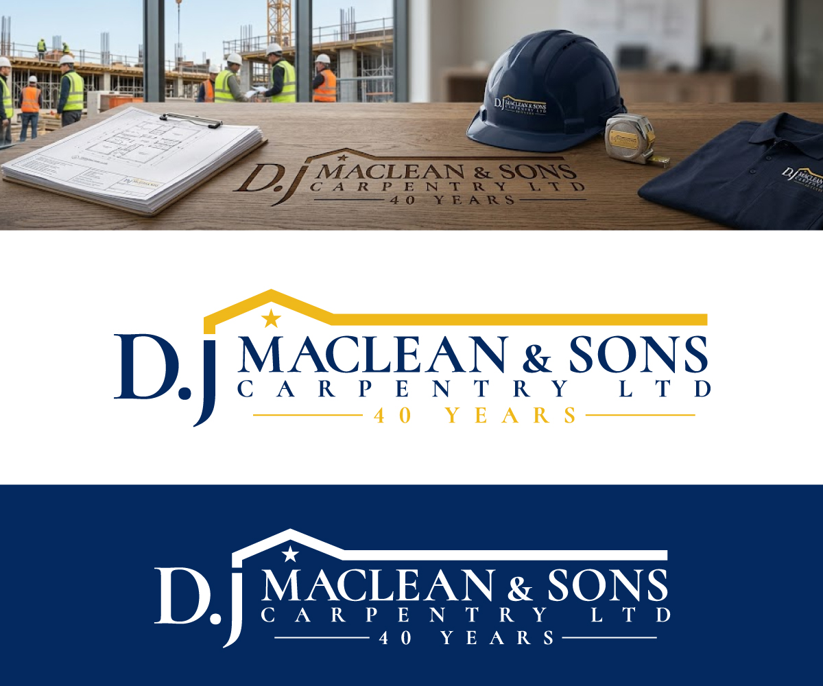 Logo Design by Ansh Design for D.J MacLean & Sons Carpentry Ltd. | Design #37141219