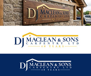Logo Design by Ansh Design for D.J MacLean & Sons Carpentry Ltd. | Design: #37144197