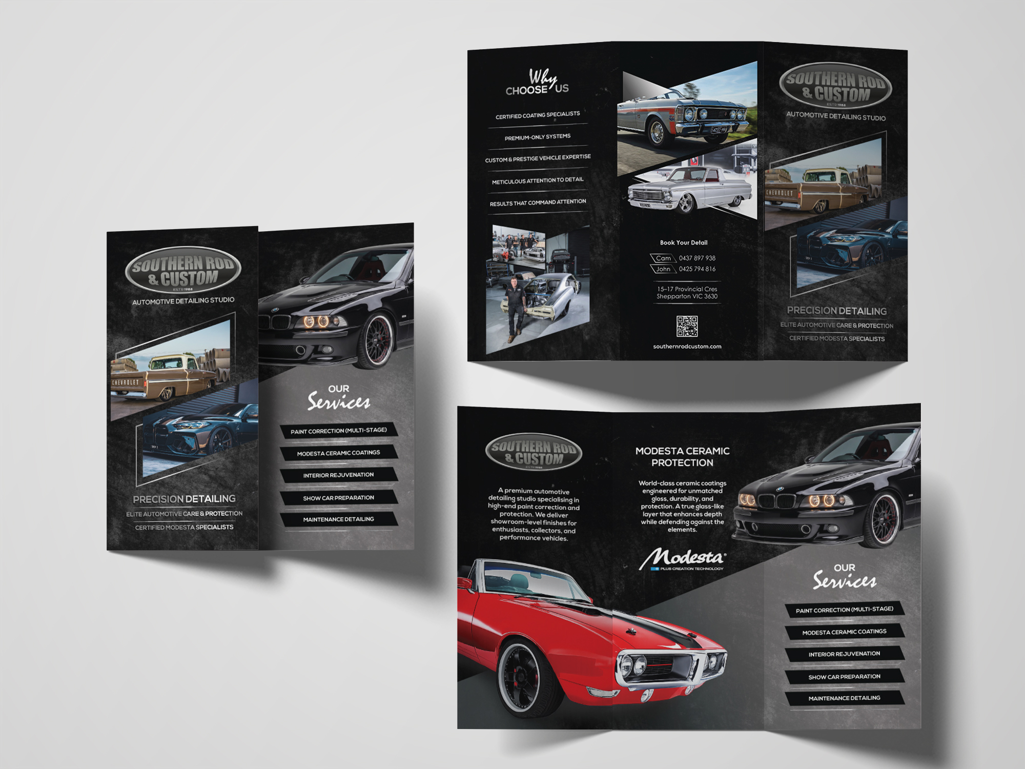 Brochure Design by JanuXart for SOUTHERN ROD AND CUSTOM | Design #37158813