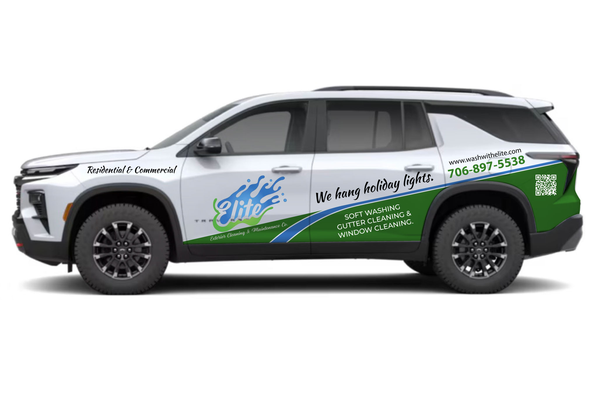 Car Wrap Design by WrapTonic24 for Elite Exterior Cleaning & Maintenance Co. | Design #37143535