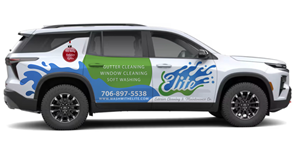 Diseño de Rotulación de Vehículo por Kira Graphics para Elite Exterior Cleaning & Maintenance Co. | Diseño #37144783