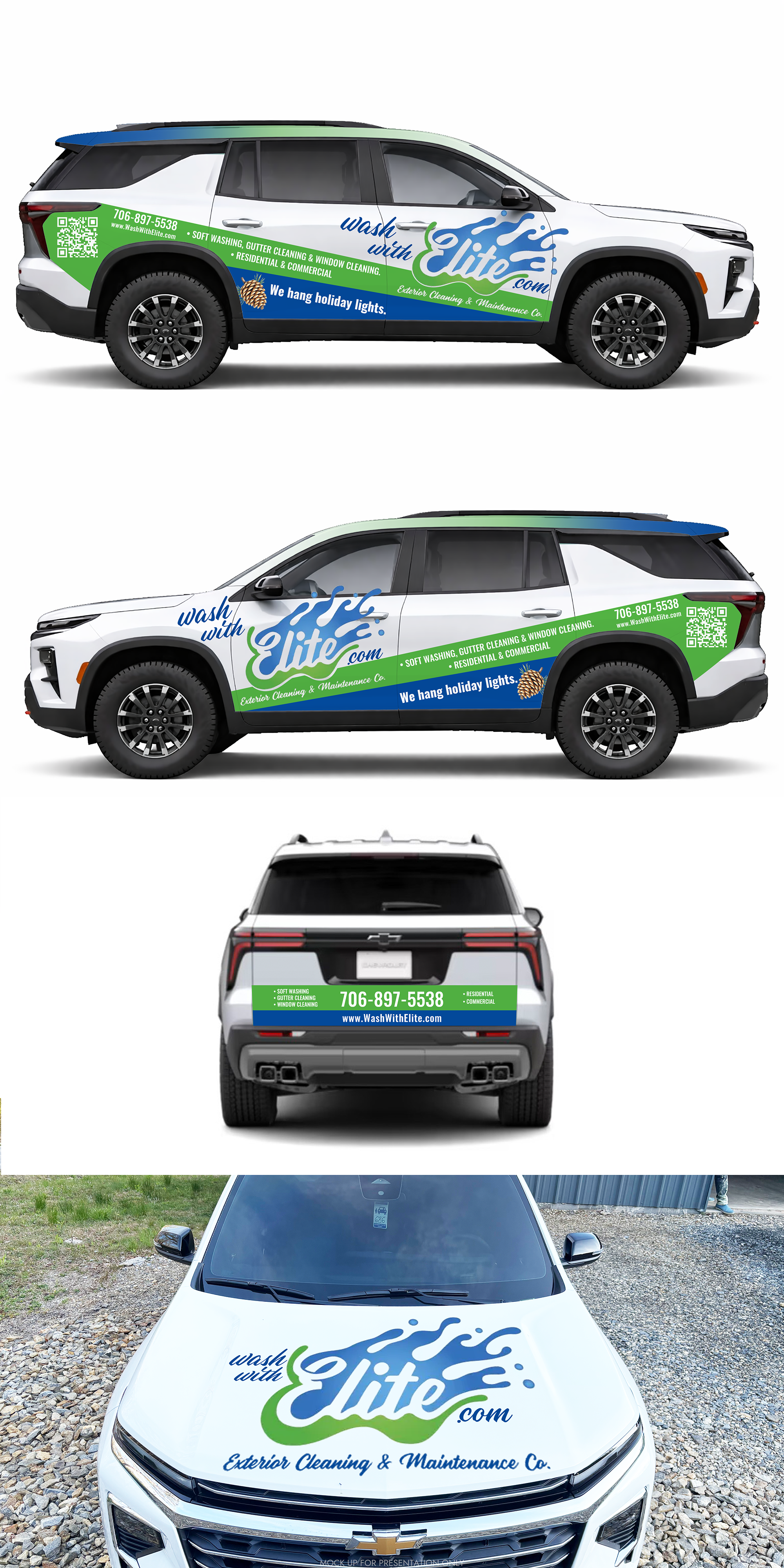 Car Wrap Design by NancyTan for Elite Exterior Cleaning & Maintenance Co. | Design #37141377