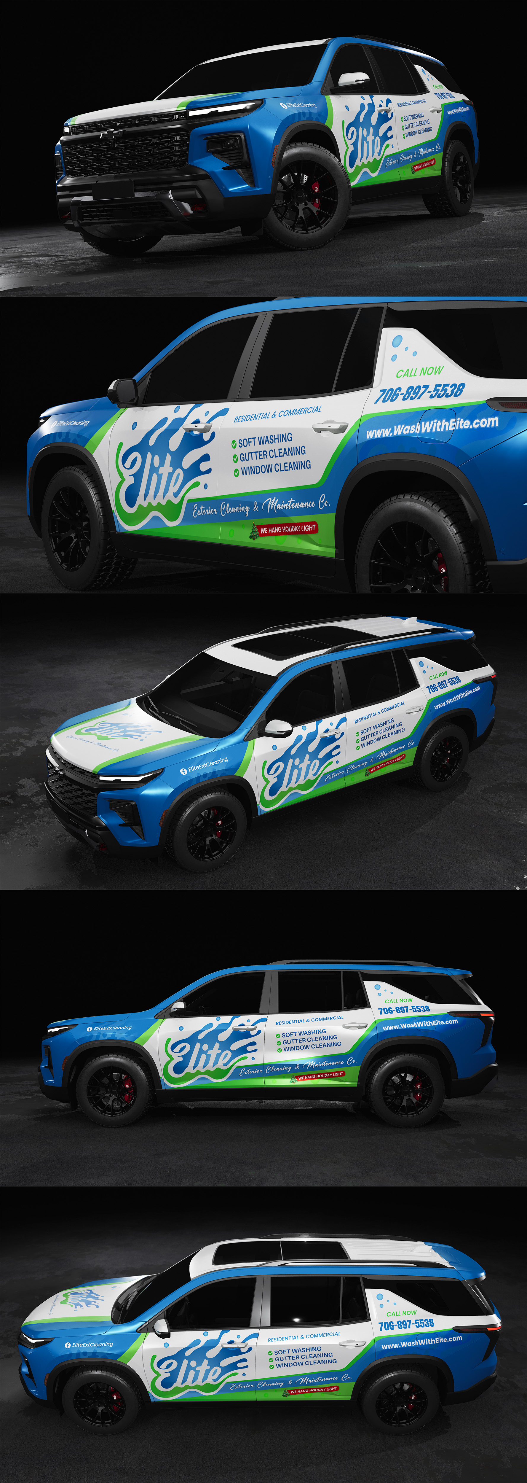 Car Wrap Design by Panji A. for Elite Exterior Cleaning & Maintenance Co. | Design #37144868