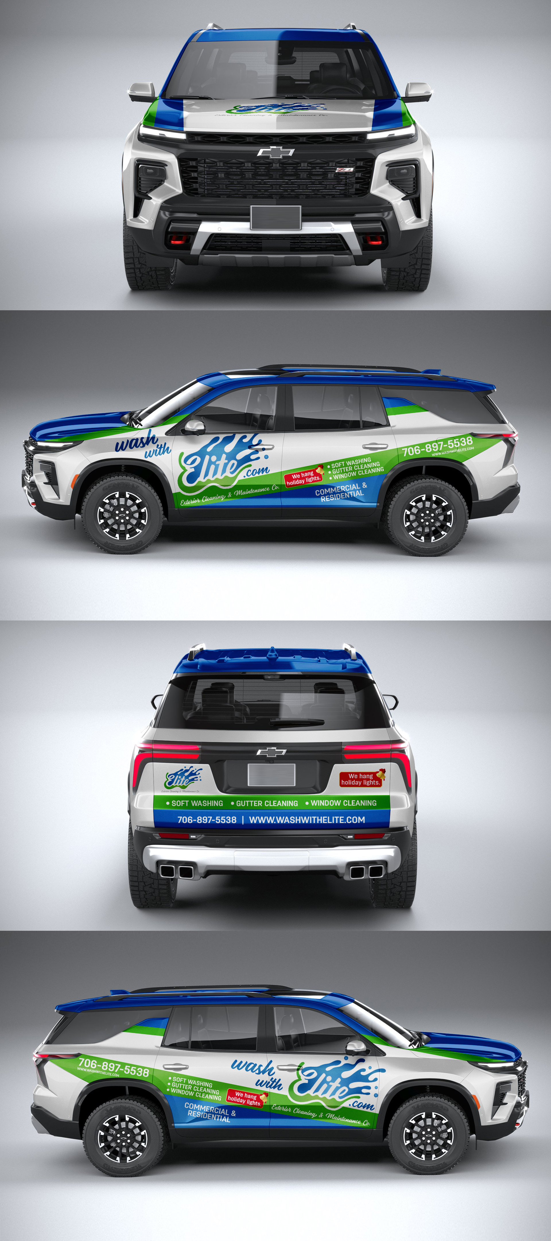Car Wrap Design by ANGGI MAULANA PRAKOSO for Elite Exterior Cleaning & Maintenance Co. | Design #37142335
