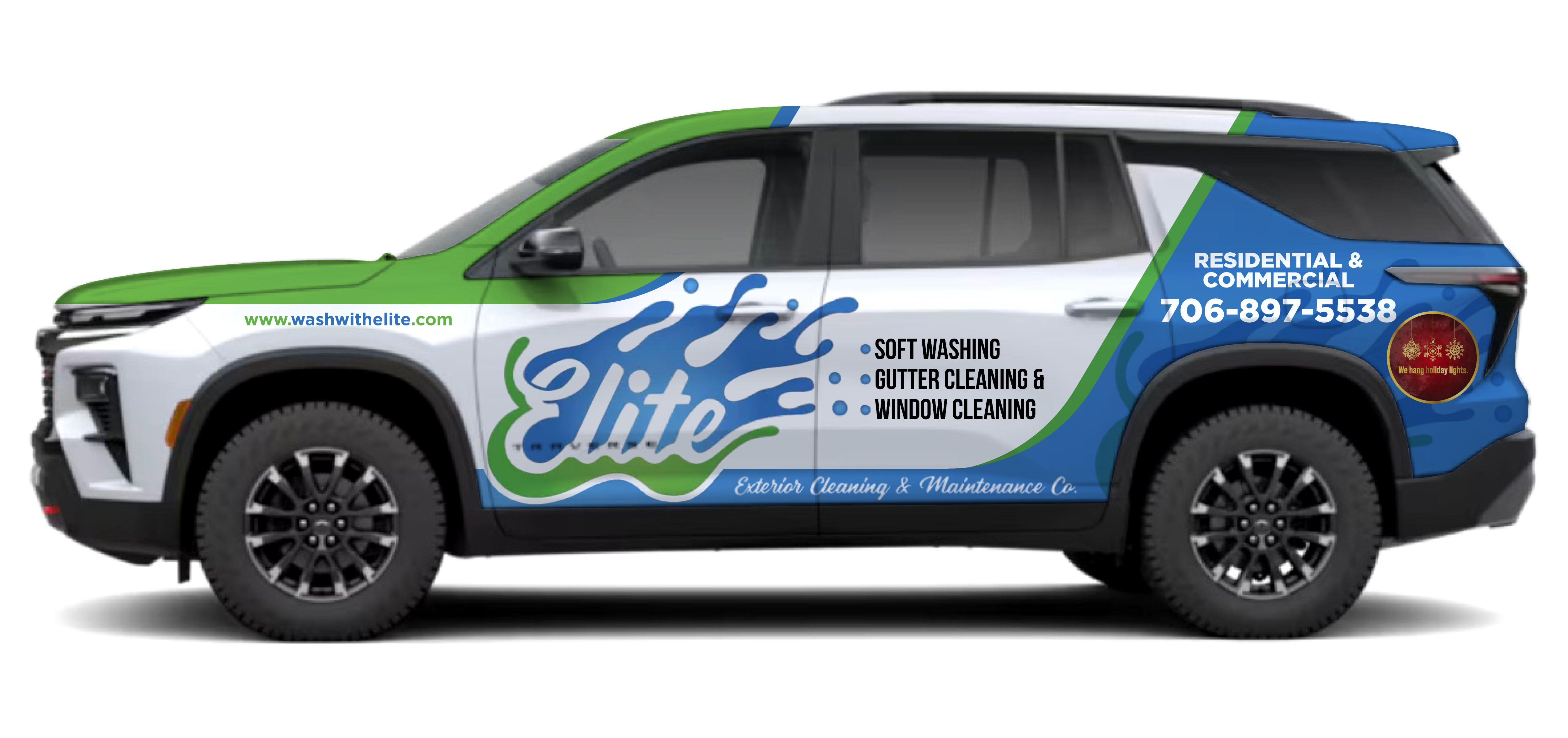 Diseño de Rotulación de Vehículo por VCreativeidea para Elite Exterior Cleaning & Maintenance Co. | Diseño #37149690