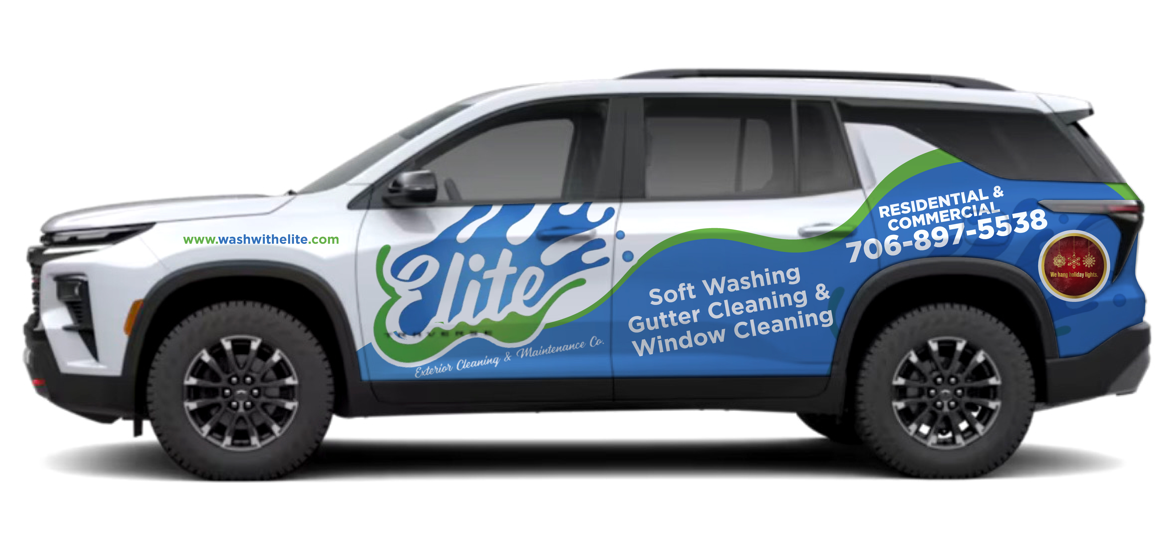 Diseño de Rotulación de Vehículo por VCreativeidea para Elite Exterior Cleaning & Maintenance Co. | Diseño #37149795