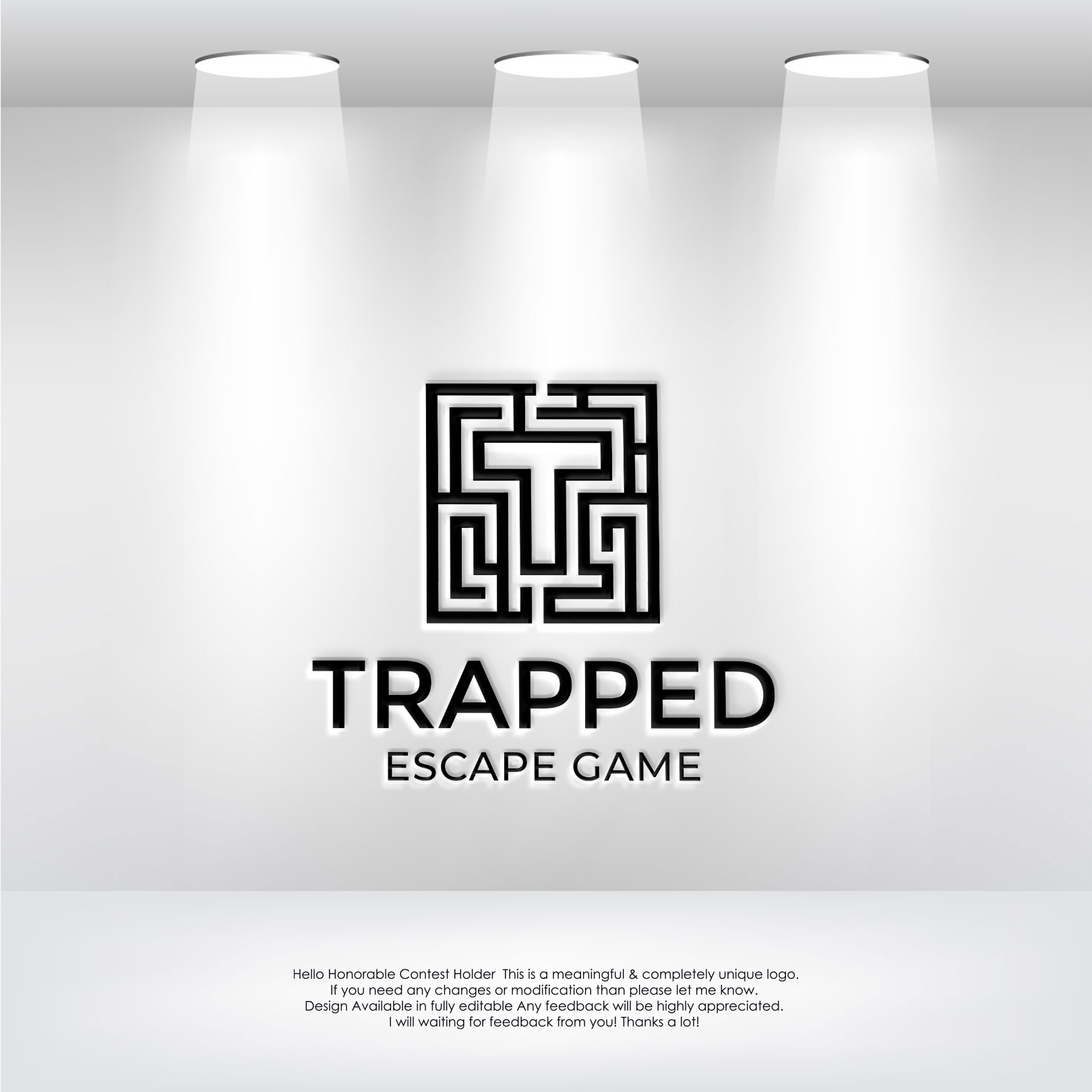 Logo Design by LogoEon for Trapped Escape Game | Design #37143437