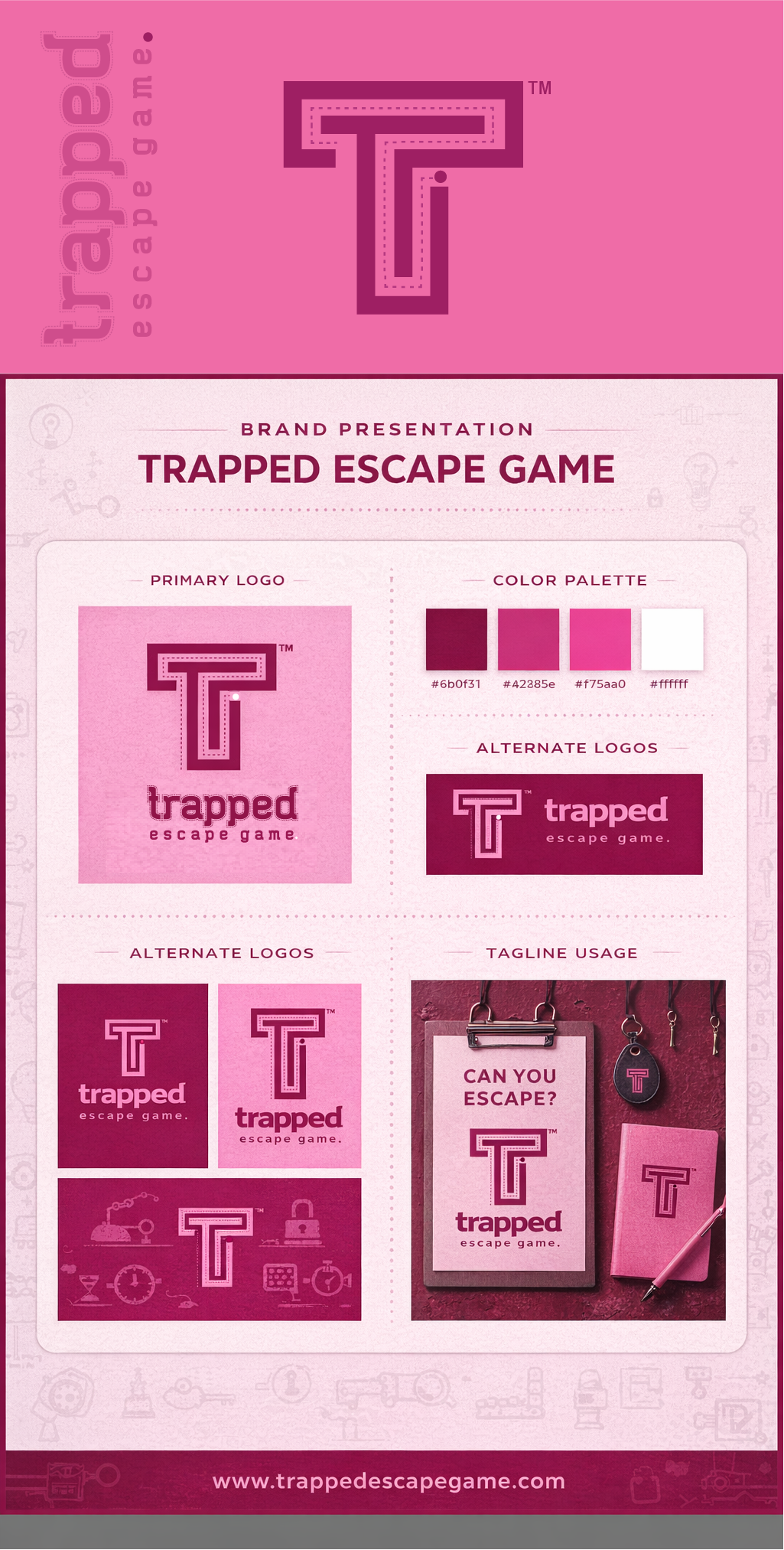 Logo Design by graphicawy for Trapped Escape Game | Design #37163955