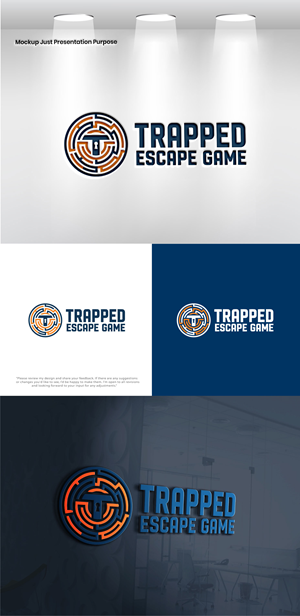 Logo Design by Pixel Foundry for Trapped Escape Game | Design: #37146989