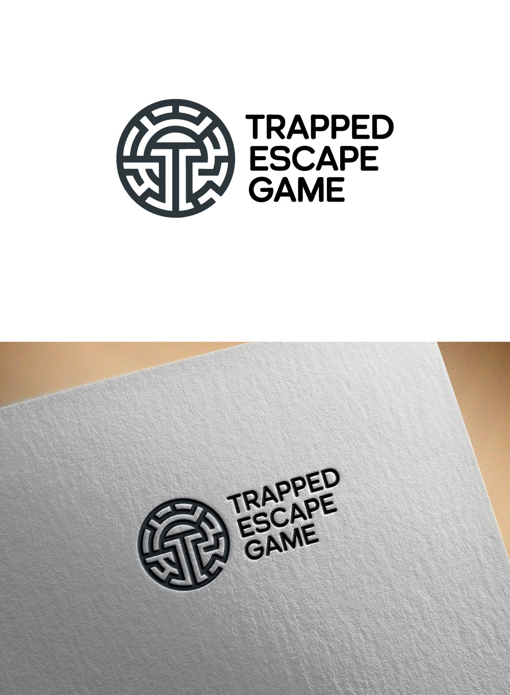 Logo Design by KING JM for Trapped Escape Game | Design #37143725