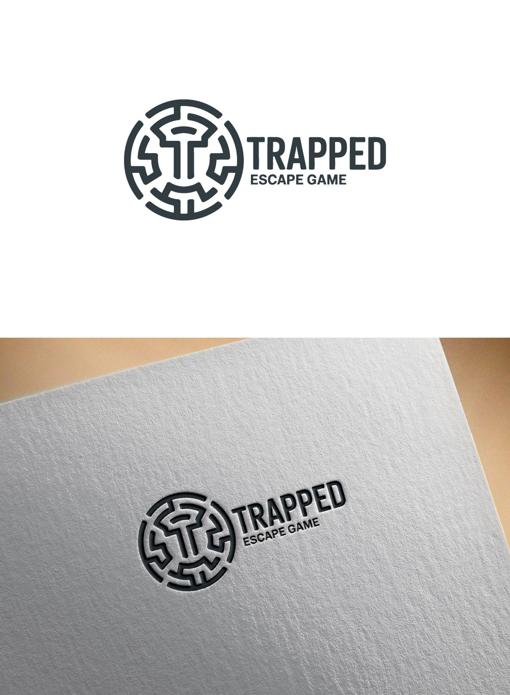 Logo Design by KING JM for Trapped Escape Game | Design #37143726