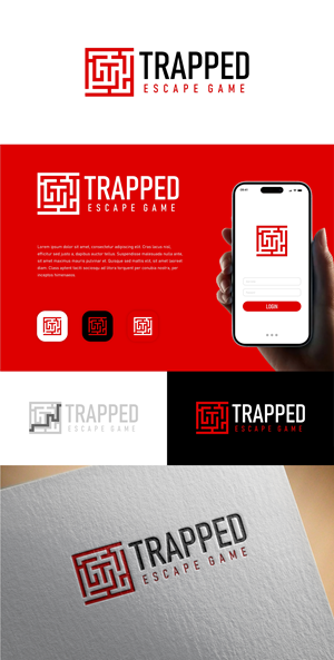 Logo Design by Noekha Studio for Trapped Escape Game | Design: #37167143