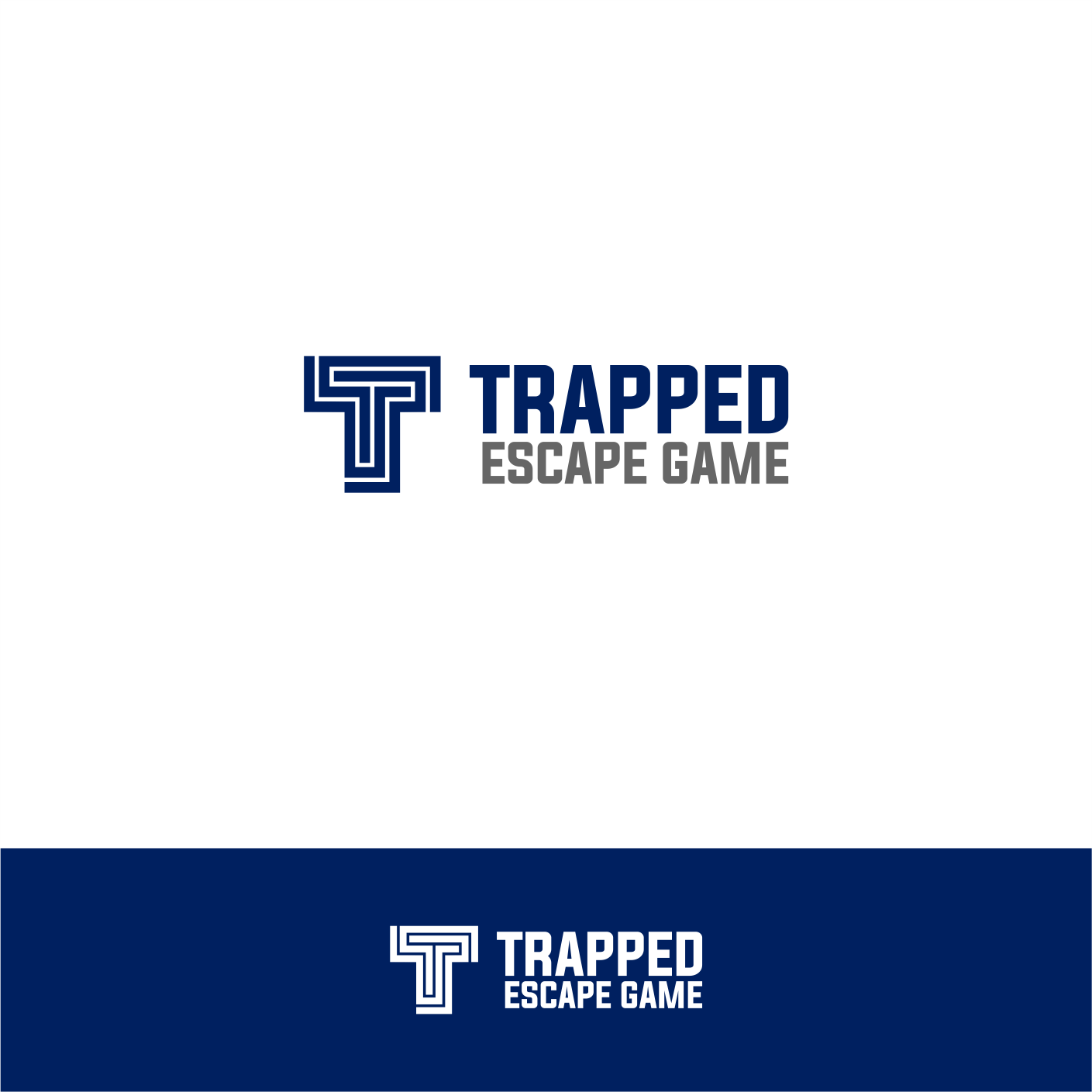 Logo Design by Sigeto for Trapped Escape Game | Design #37172538