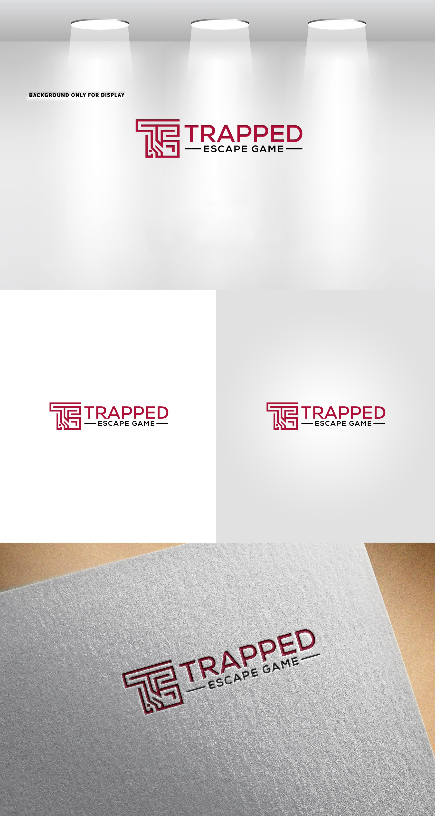 Logo Design by Rahmina for Trapped Escape Game | Design #37146951