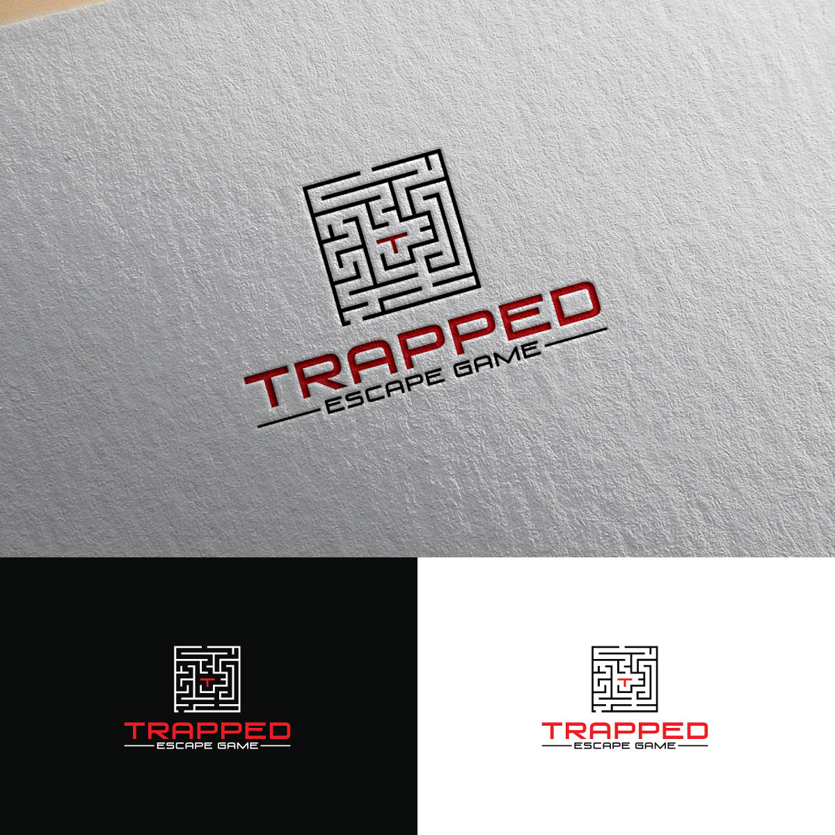 Logo Design by Alex Henry for Trapped Escape Game | Design #37141515