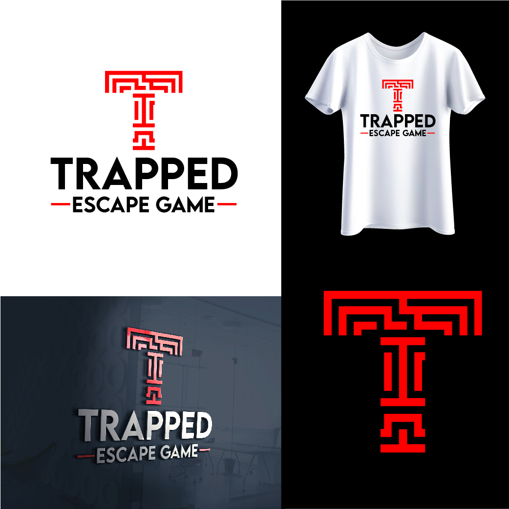 Logo Design by LogoLogic98 for Trapped Escape Game | Design #37168354