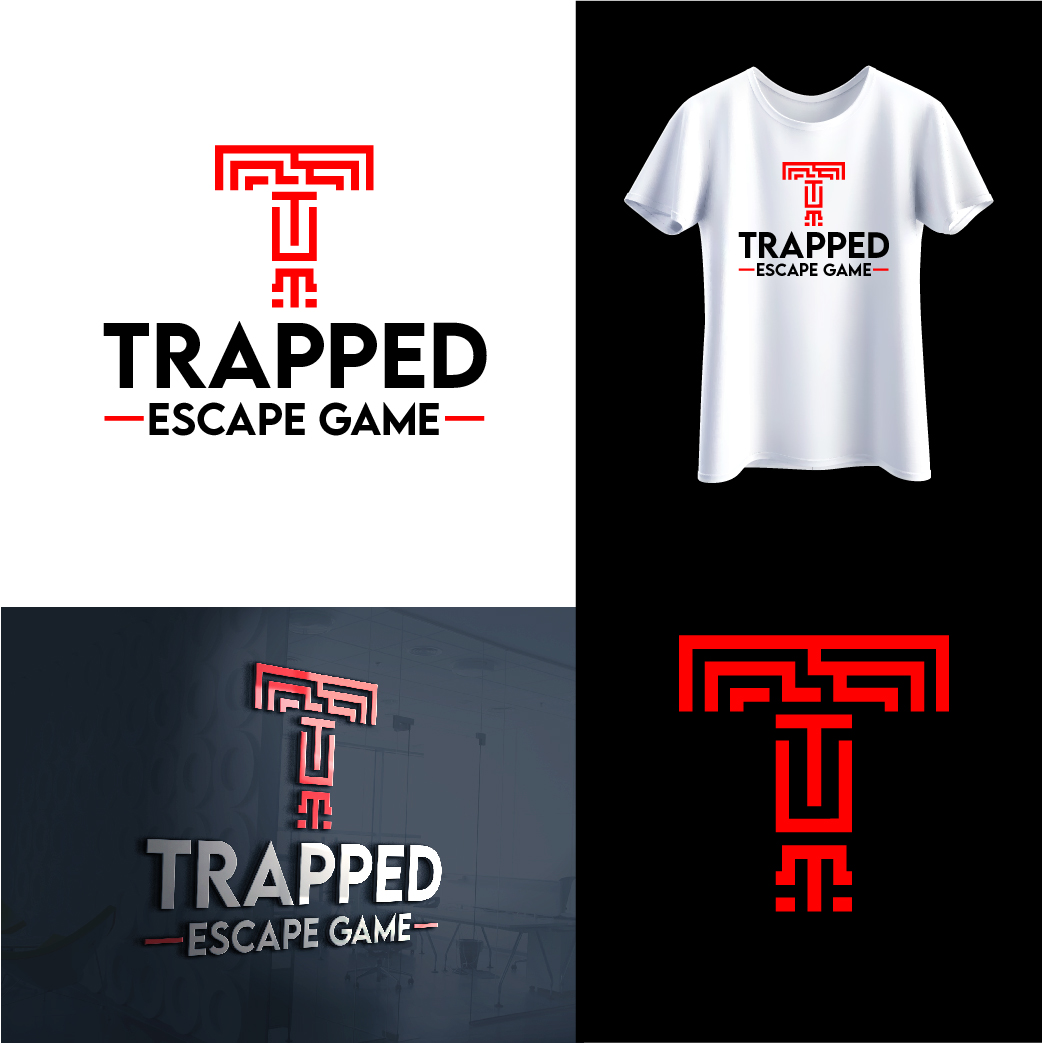 Logo Design by LogoLogic98 for Trapped Escape Game | Design #37169185