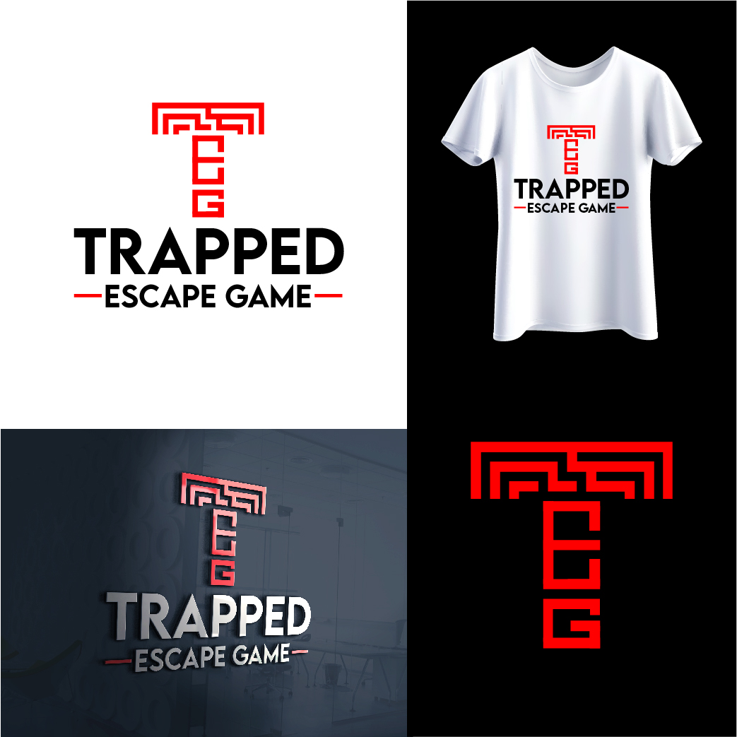 Logo Design by LogoLogic98 for Trapped Escape Game | Design #37169238