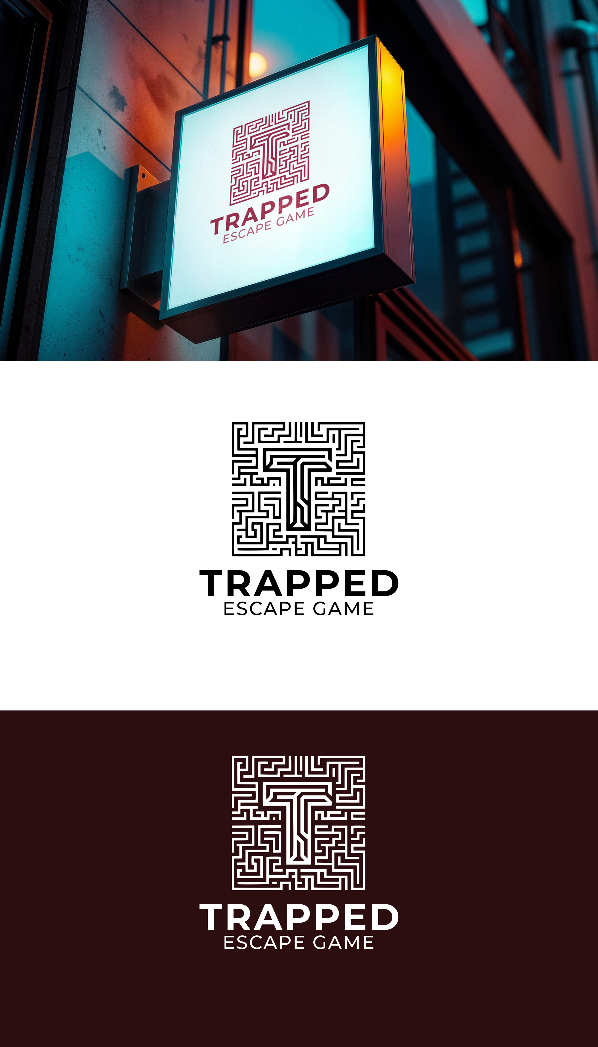 Logo Design by Fazli Ahmad for Trapped Escape Game | Design #37150113