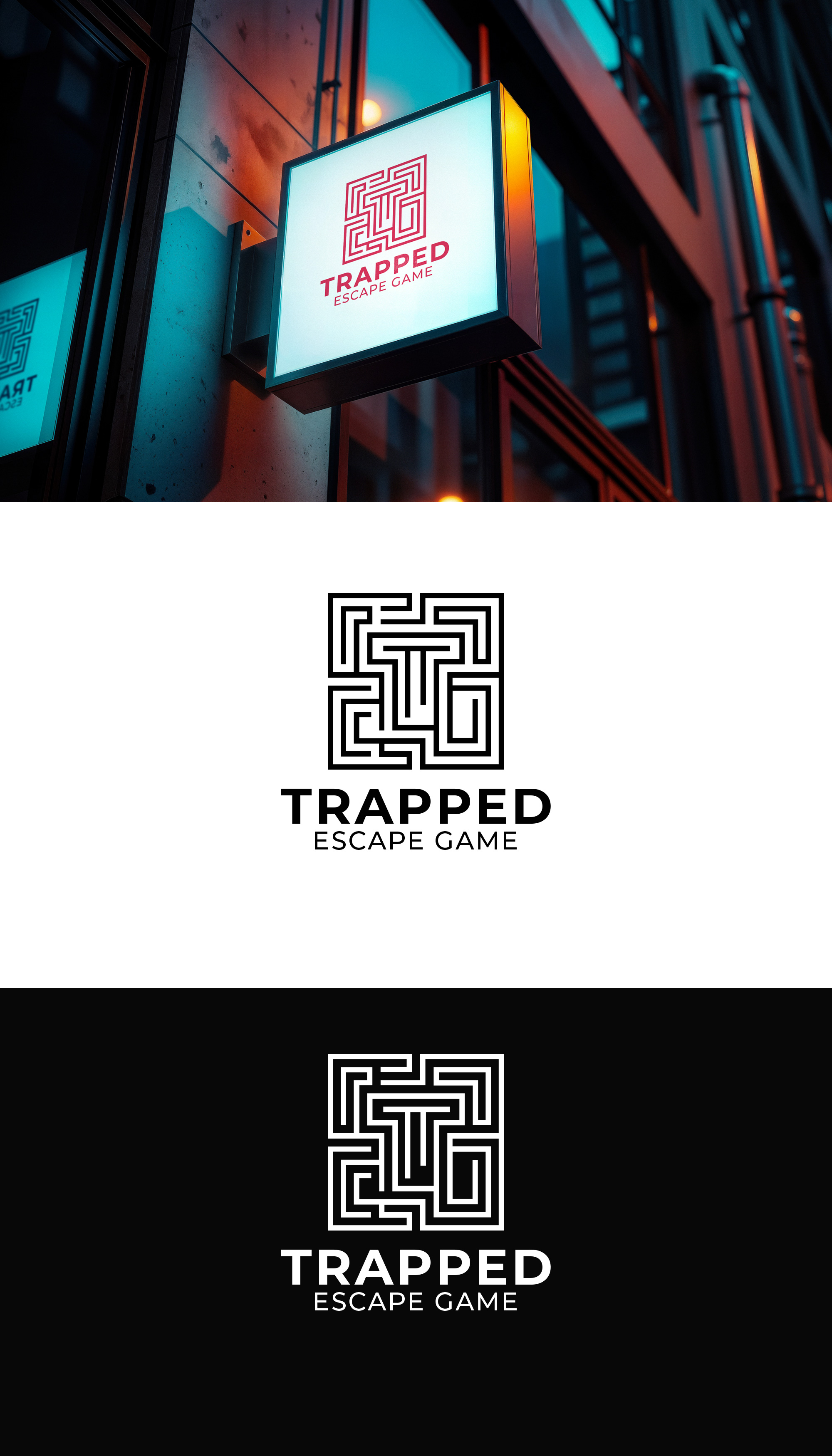 Logo Design by Fazli Ahmad for Trapped Escape Game | Design #37150114