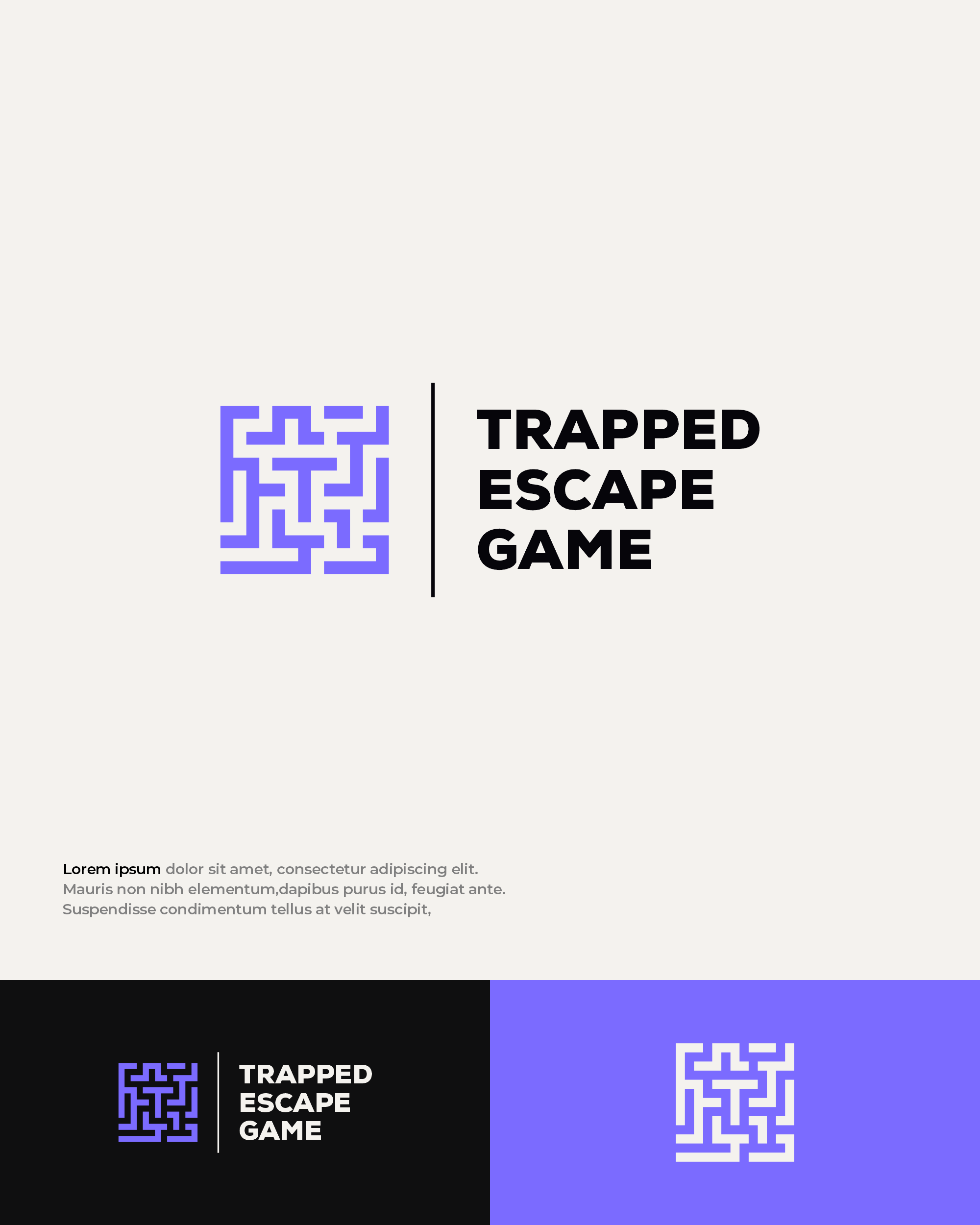 Logo Design by Mantra™ for Trapped Escape Game | Design #37141313