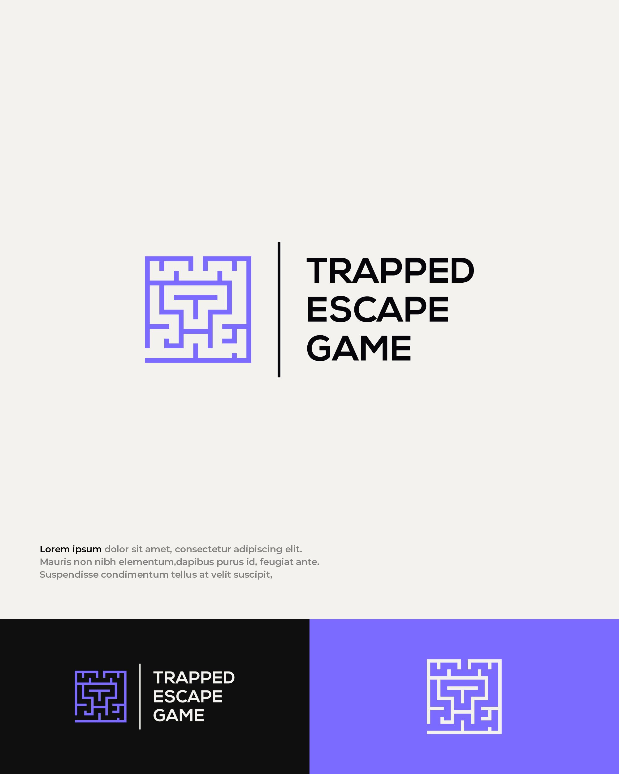 Logo Design by Mantra™ for Trapped Escape Game | Design #37141399