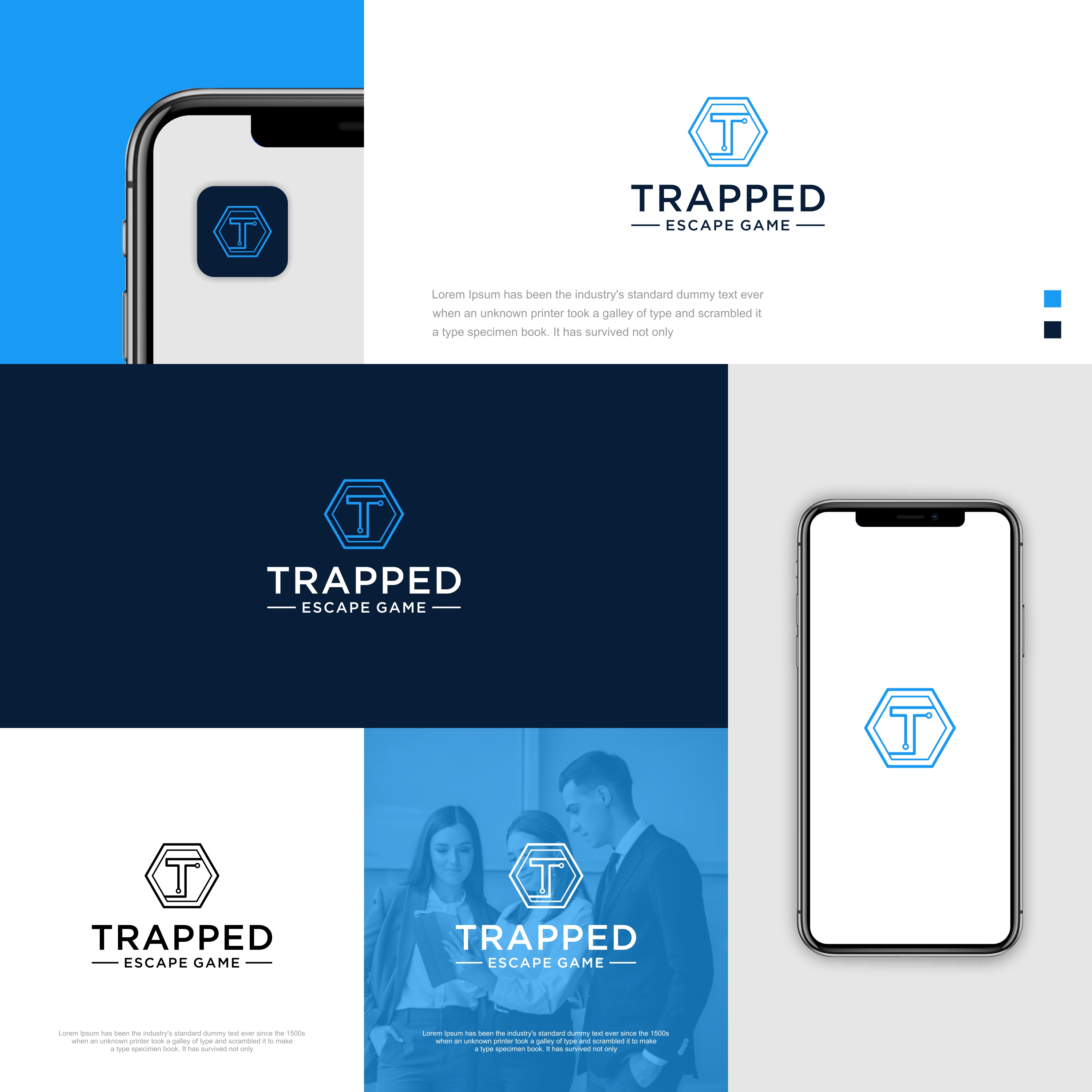 Logo Design by Stone Black for Trapped Escape Game | Design #37144249