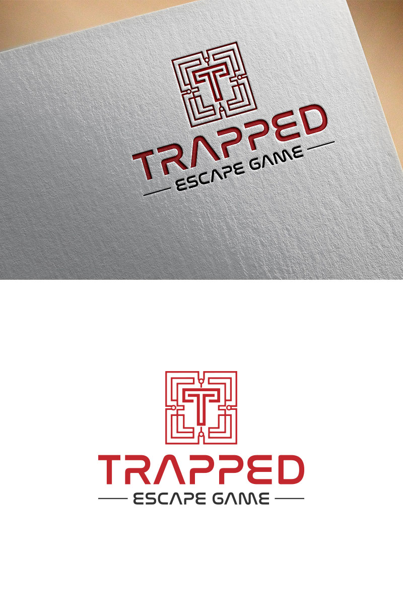 Logo Design by jessica-mano for Trapped Escape Game | Design #37145079