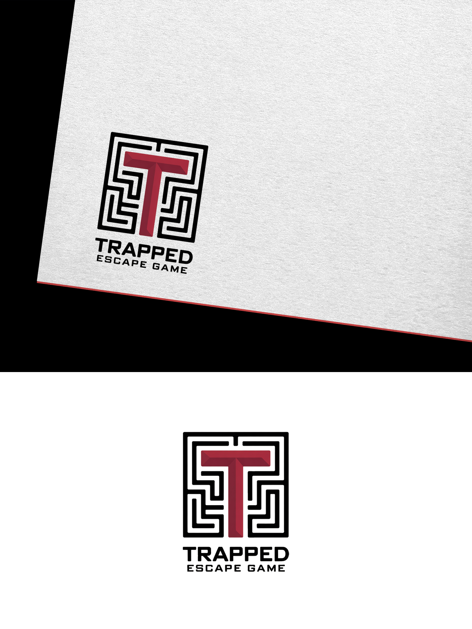 Logo Design by Infinity Pixel Studio 2026 for Trapped Escape Game | Design #37142011