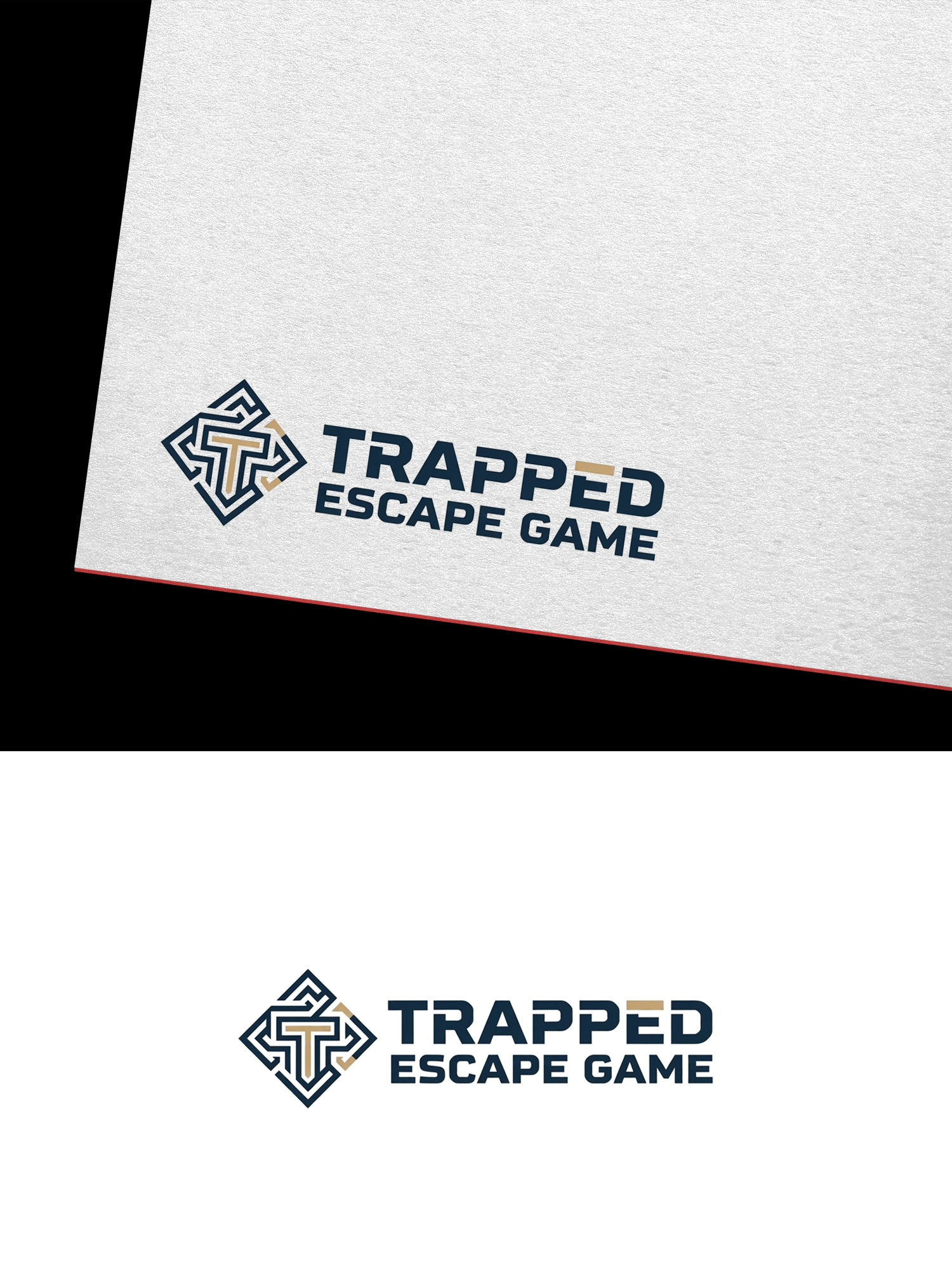 Logo Design by Infinity Pixel Studio 2026 for Trapped Escape Game | Design #37142014