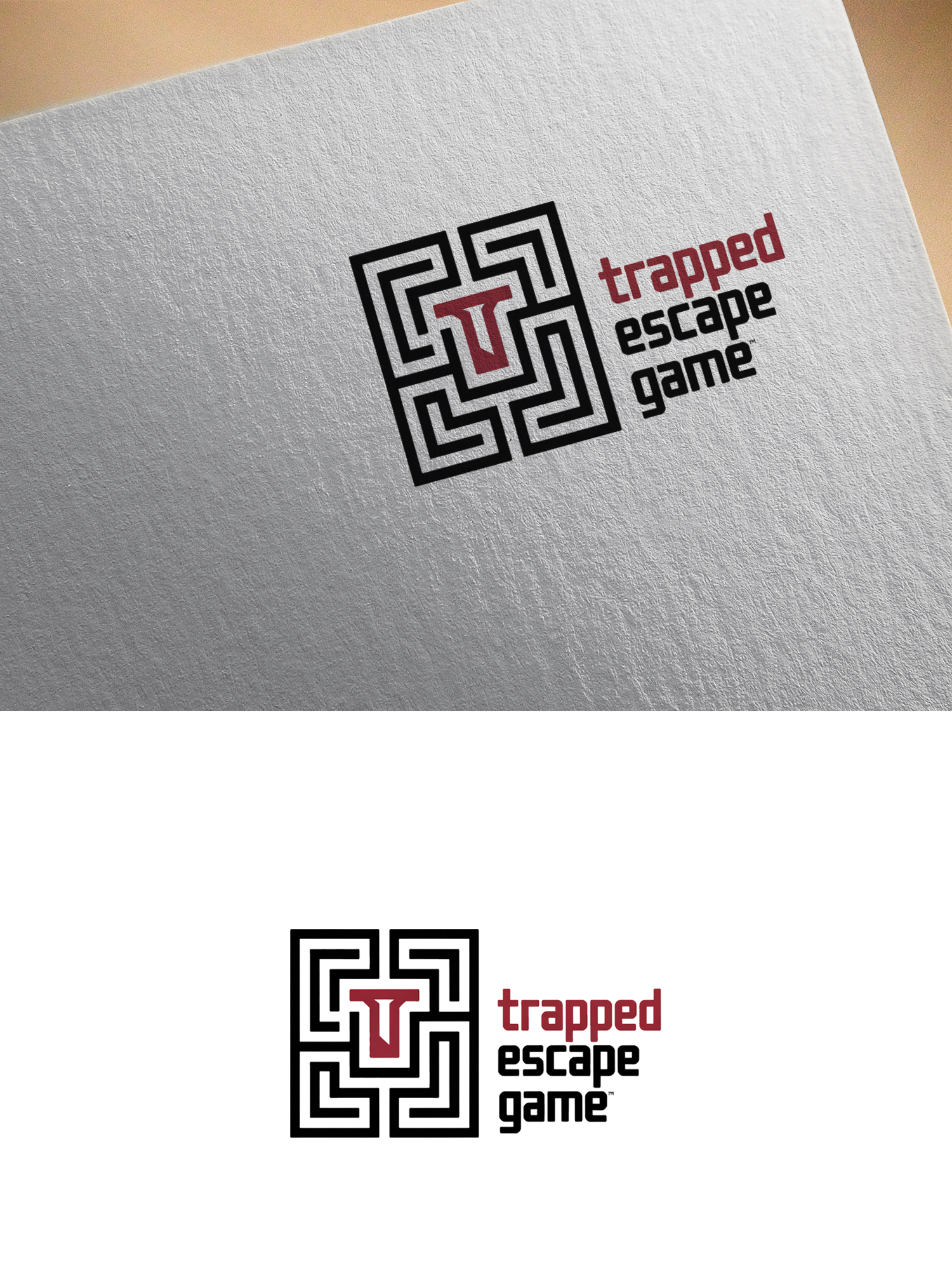 Logo Design by Infinity Pixel Studio 2026 for Trapped Escape Game | Design #37142028