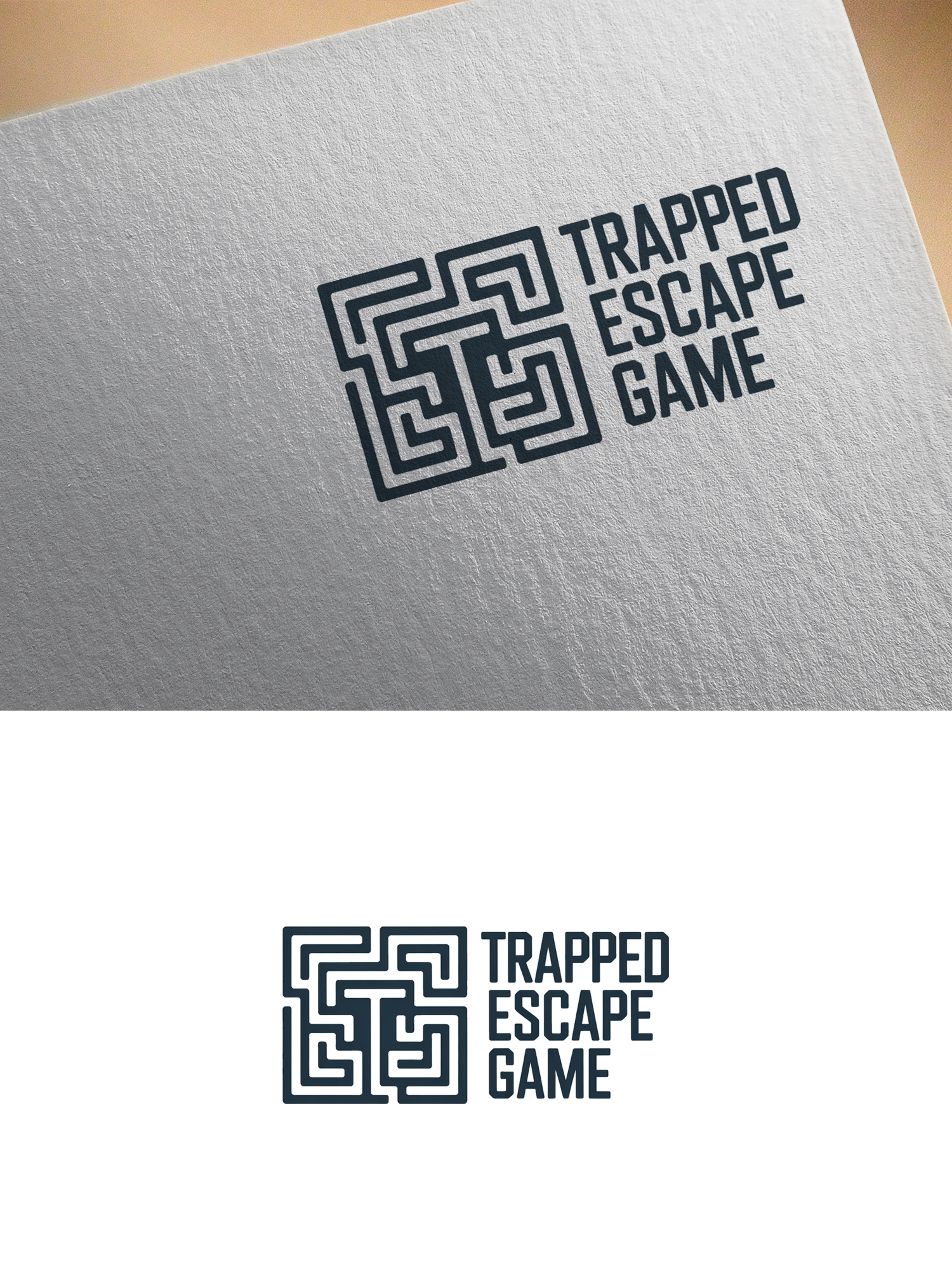 Logo Design by Infinity Pixel Studio 2026 for Trapped Escape Game | Design #37142033
