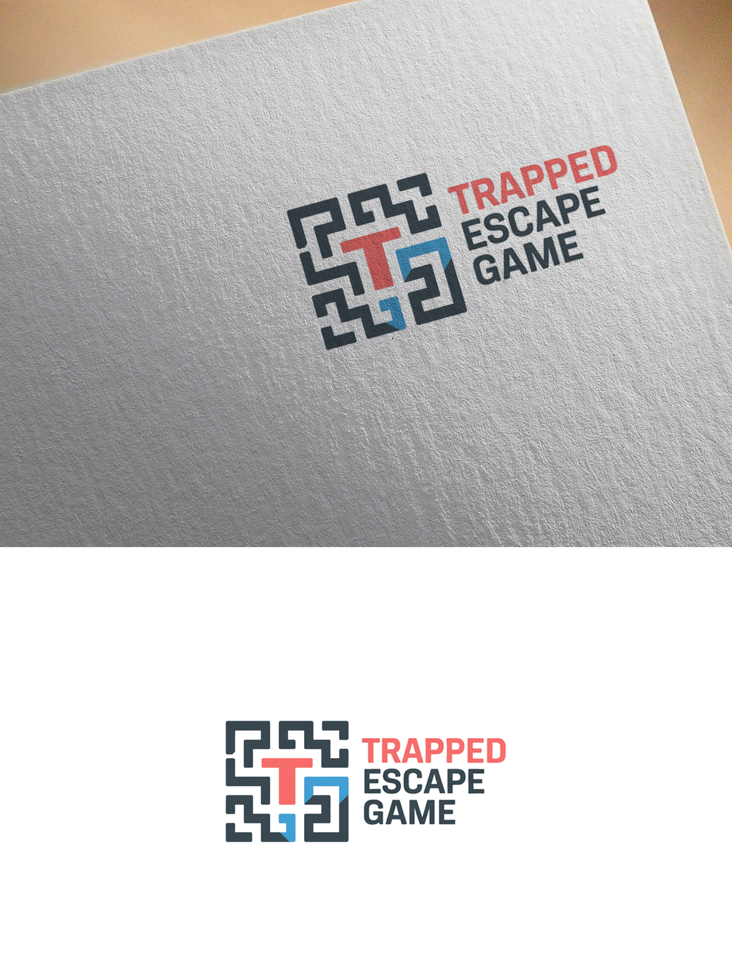 Logo Design by Infinity Pixel Studio 2026 for Trapped Escape Game | Design #37142034