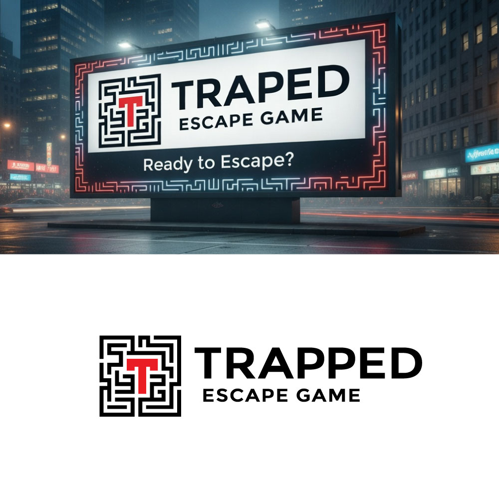 Logo Design by MaishaDesign for Trapped Escape Game | Design #37154131