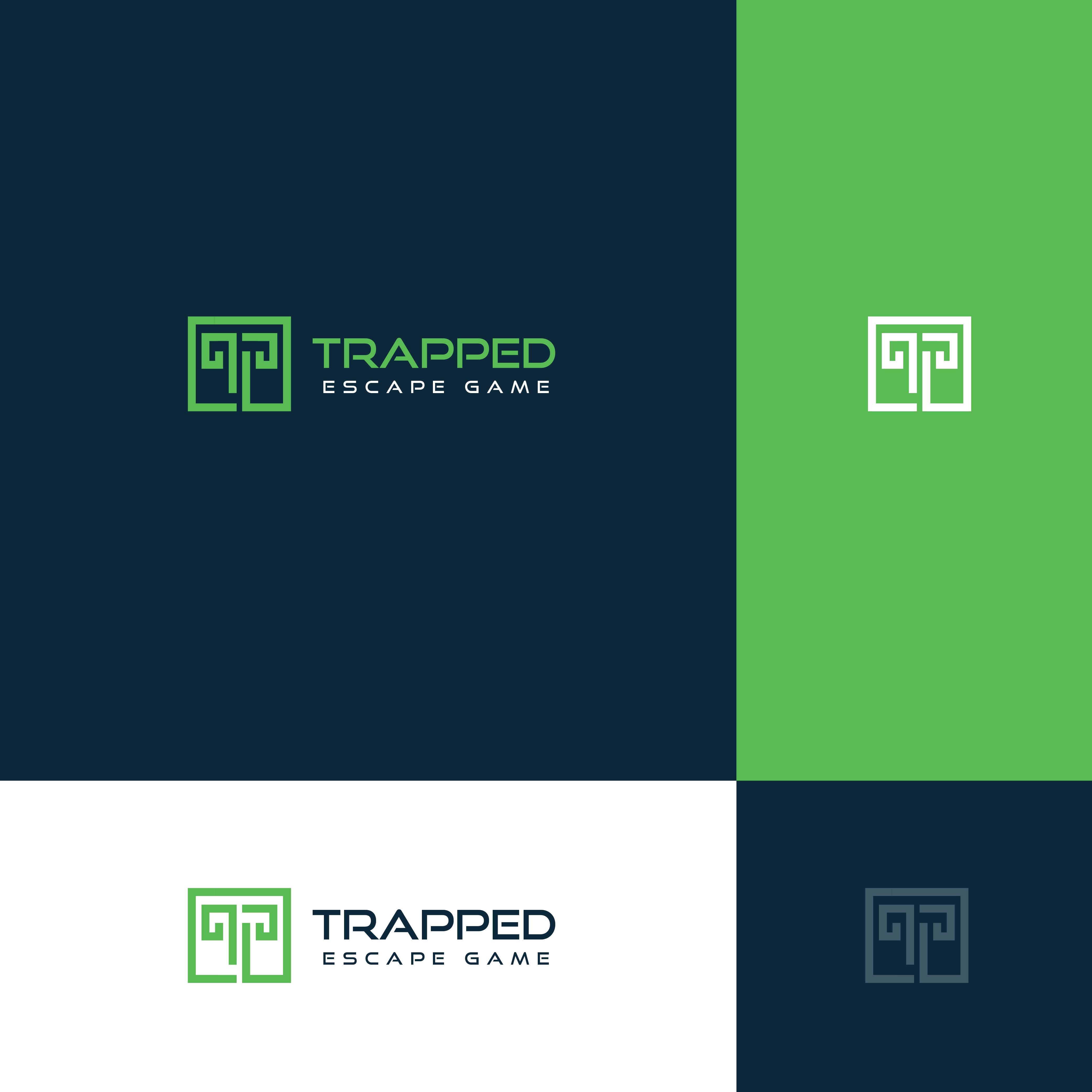 Logo Design by Arpigraphy for Trapped Escape Game | Design #37143598