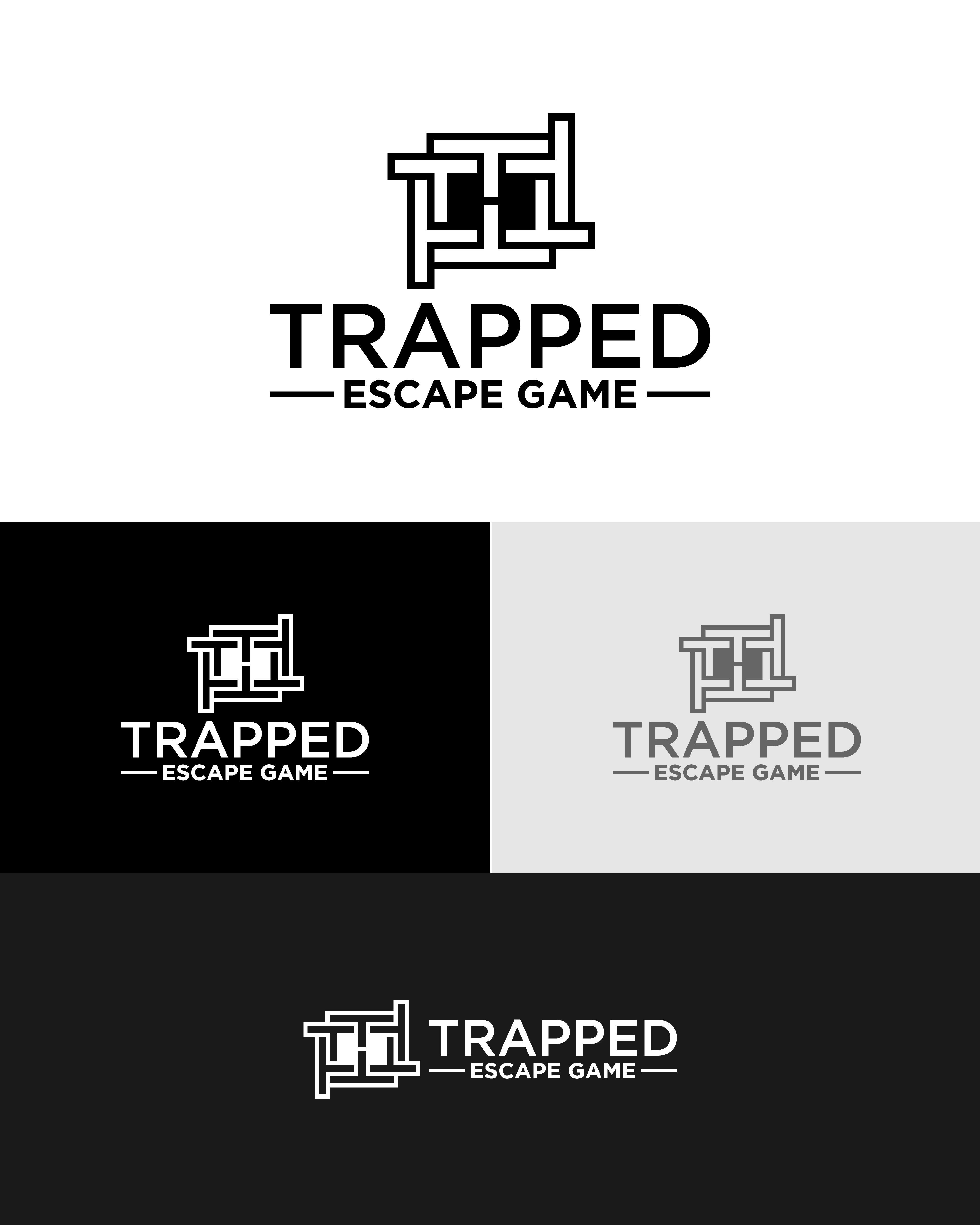 Logo Design by Artzy Studio for Trapped Escape Game | Design #37143492