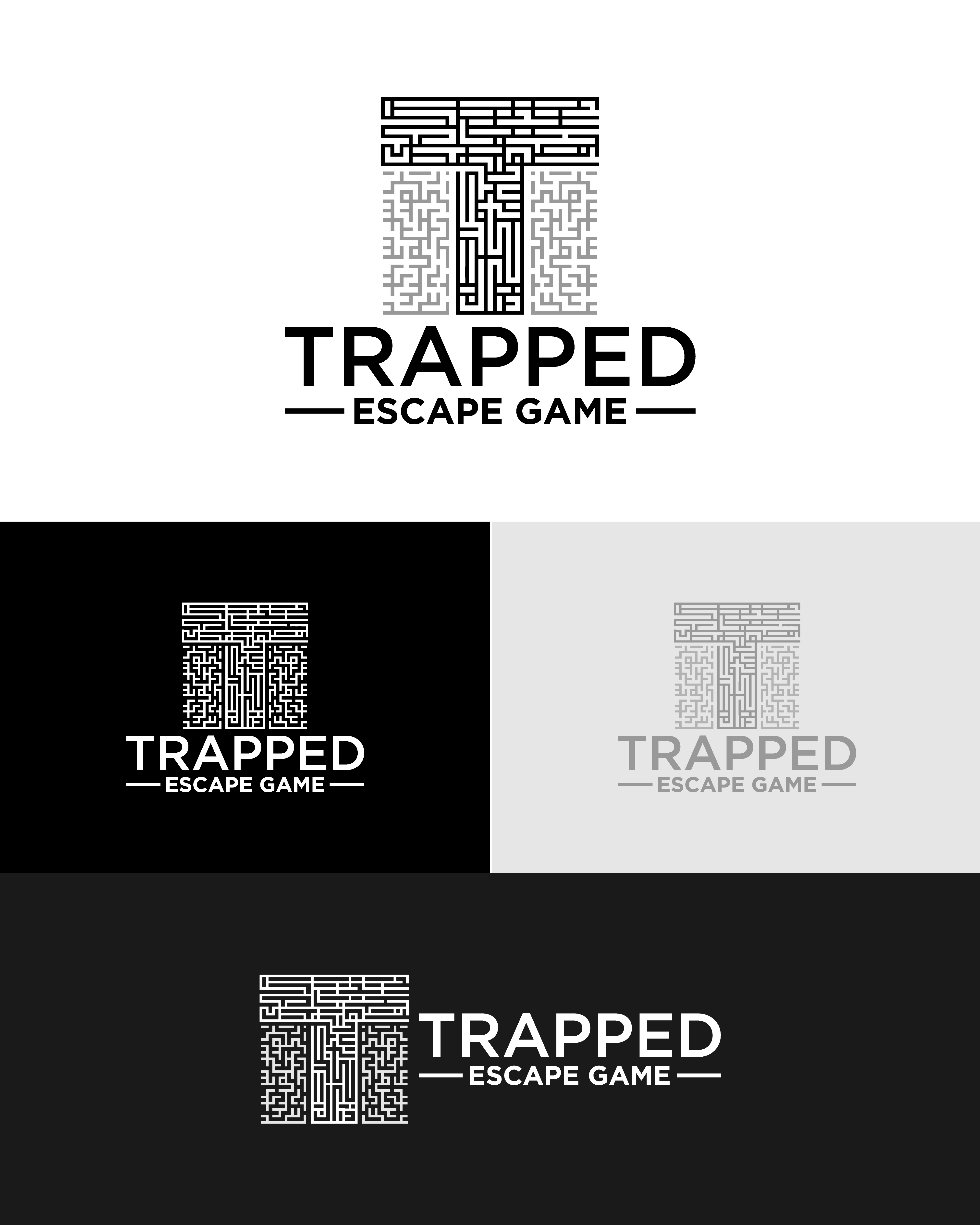 Logo Design by Artzy Studio for Trapped Escape Game | Design #37143494
