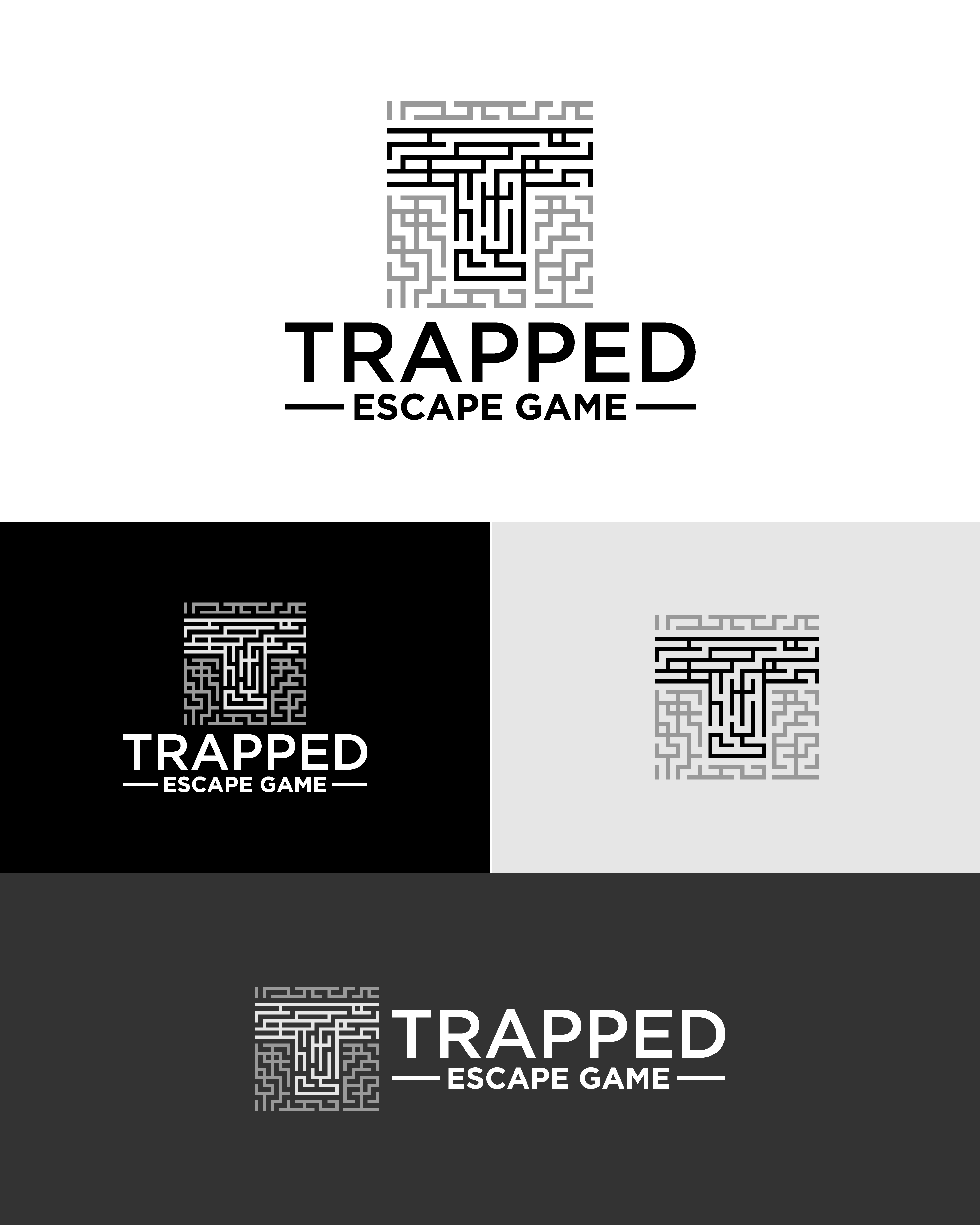 Logo Design by Artzy Studio for Trapped Escape Game | Design #37143643