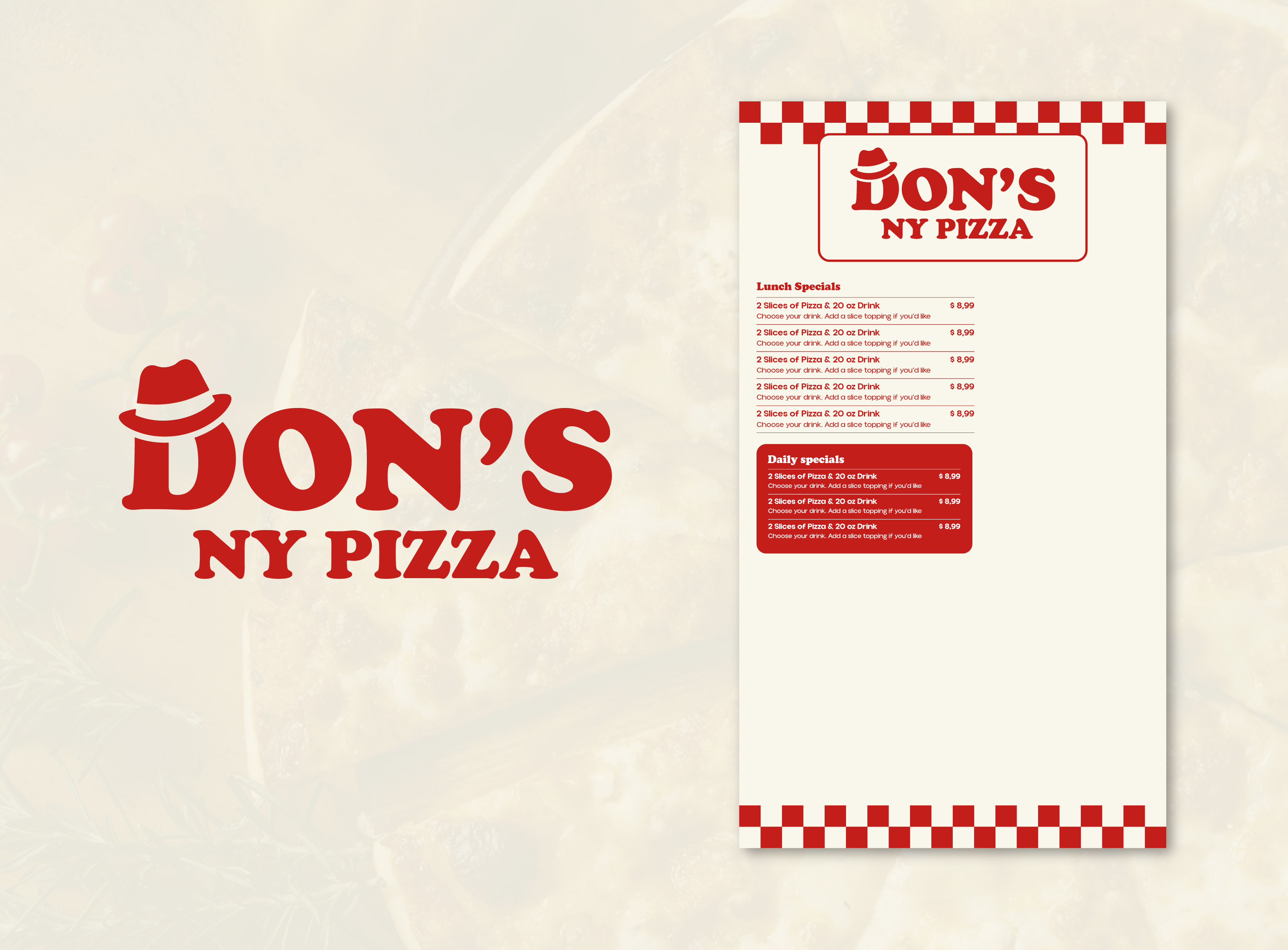 Menu Design by Javi P for this project | Design #37144095